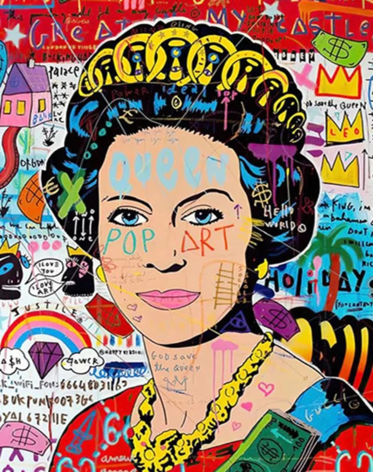 Queen of England | Abstract Pop Graffiti - Image 4