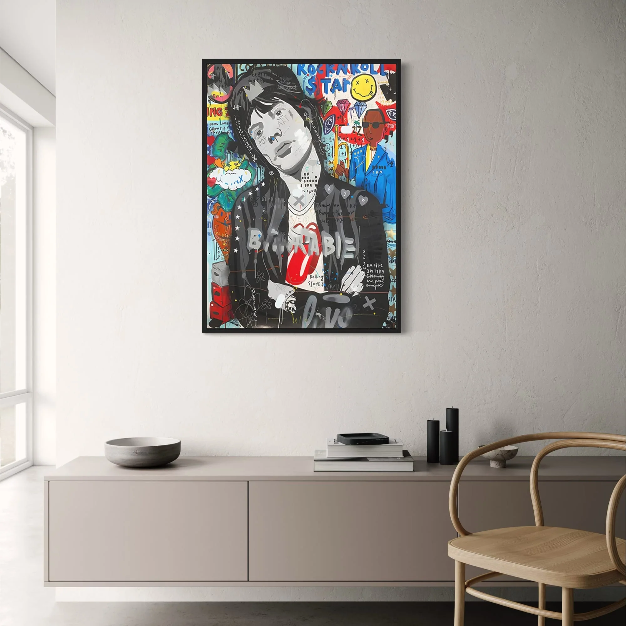 Mick Jagger Portrait | Abstract Street Pop | Graffiti Style - Image 2