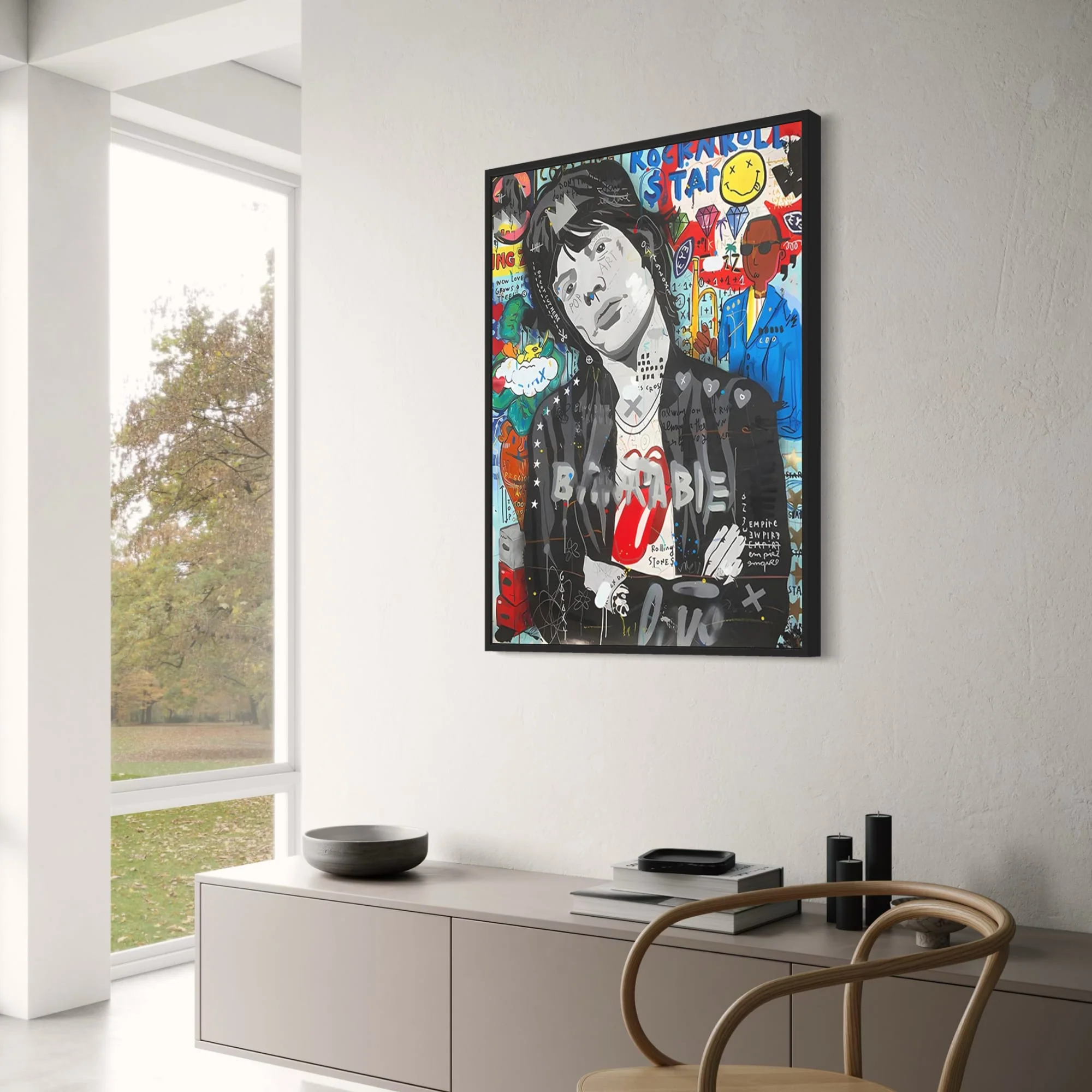 Mick Jagger Portrait | Abstract Street Pop | Graffiti Style - Image 3