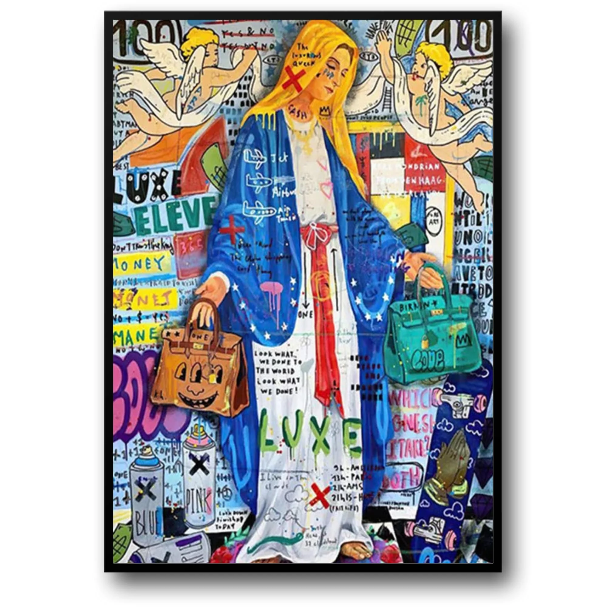 Queen of England Graffiti | Abstract Pop Art