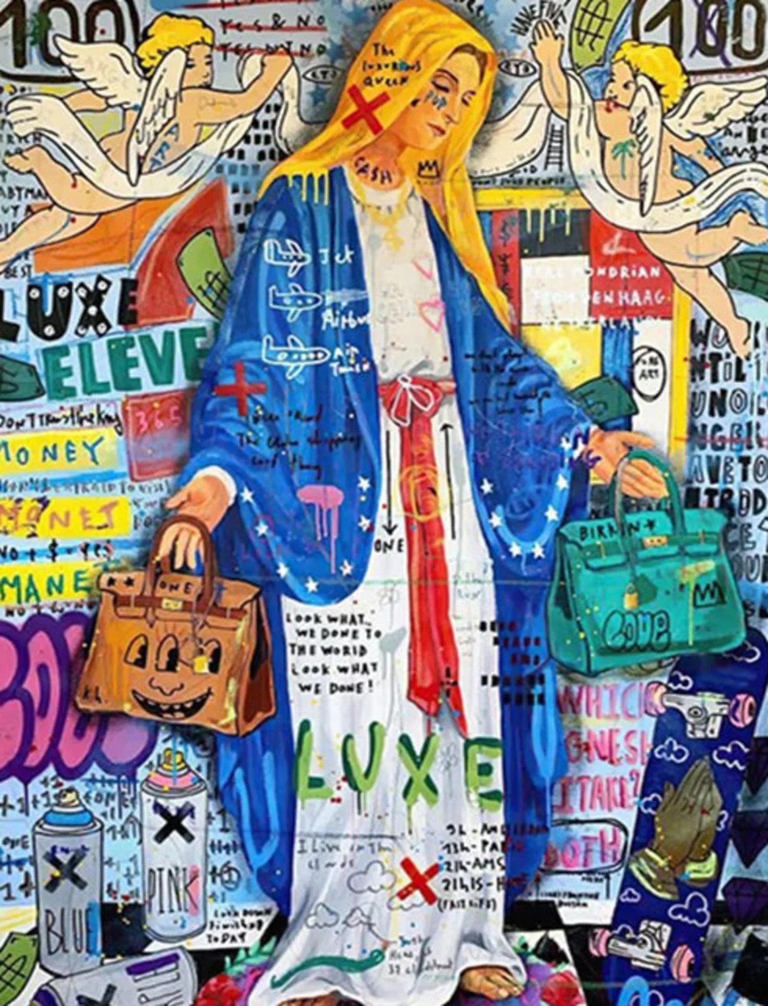 Queen of England Graffiti | Abstract Pop Art - Image 4