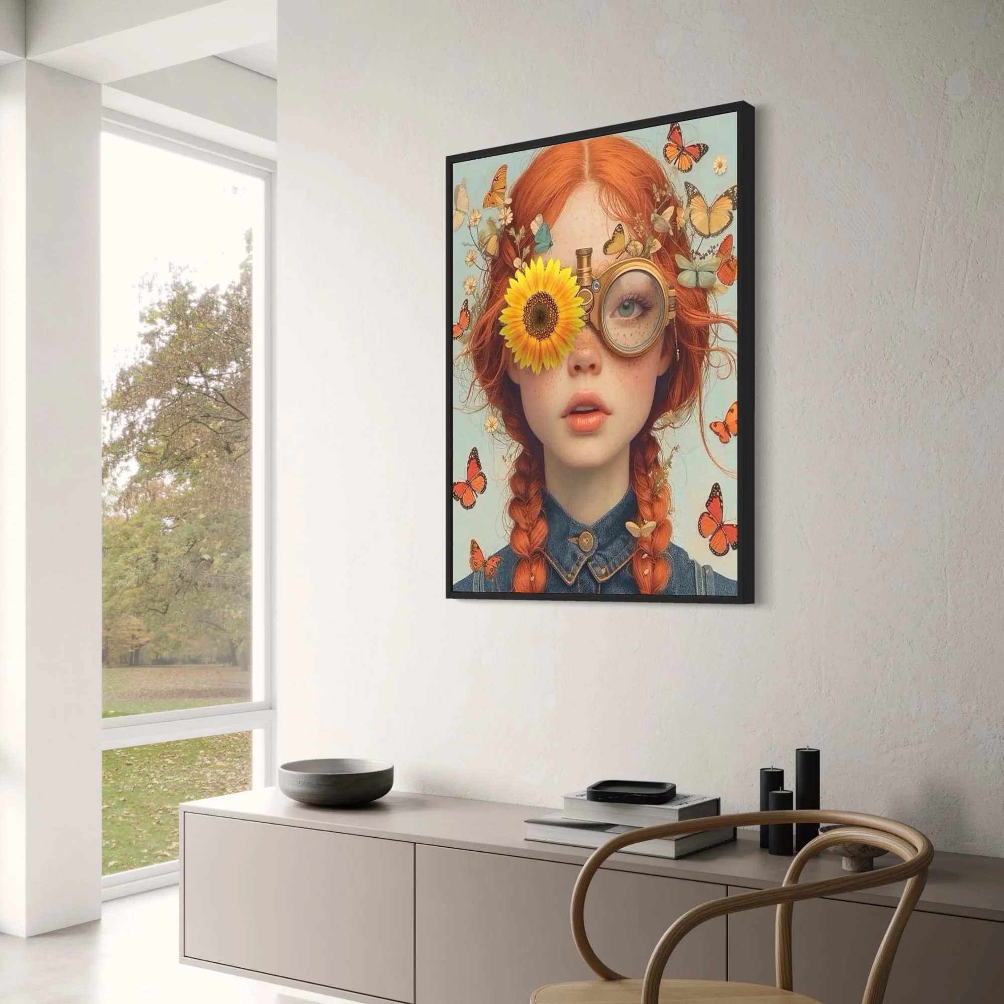 Butterfly Gaze | Sunflower Girl | Steampunk Touch - Image 3