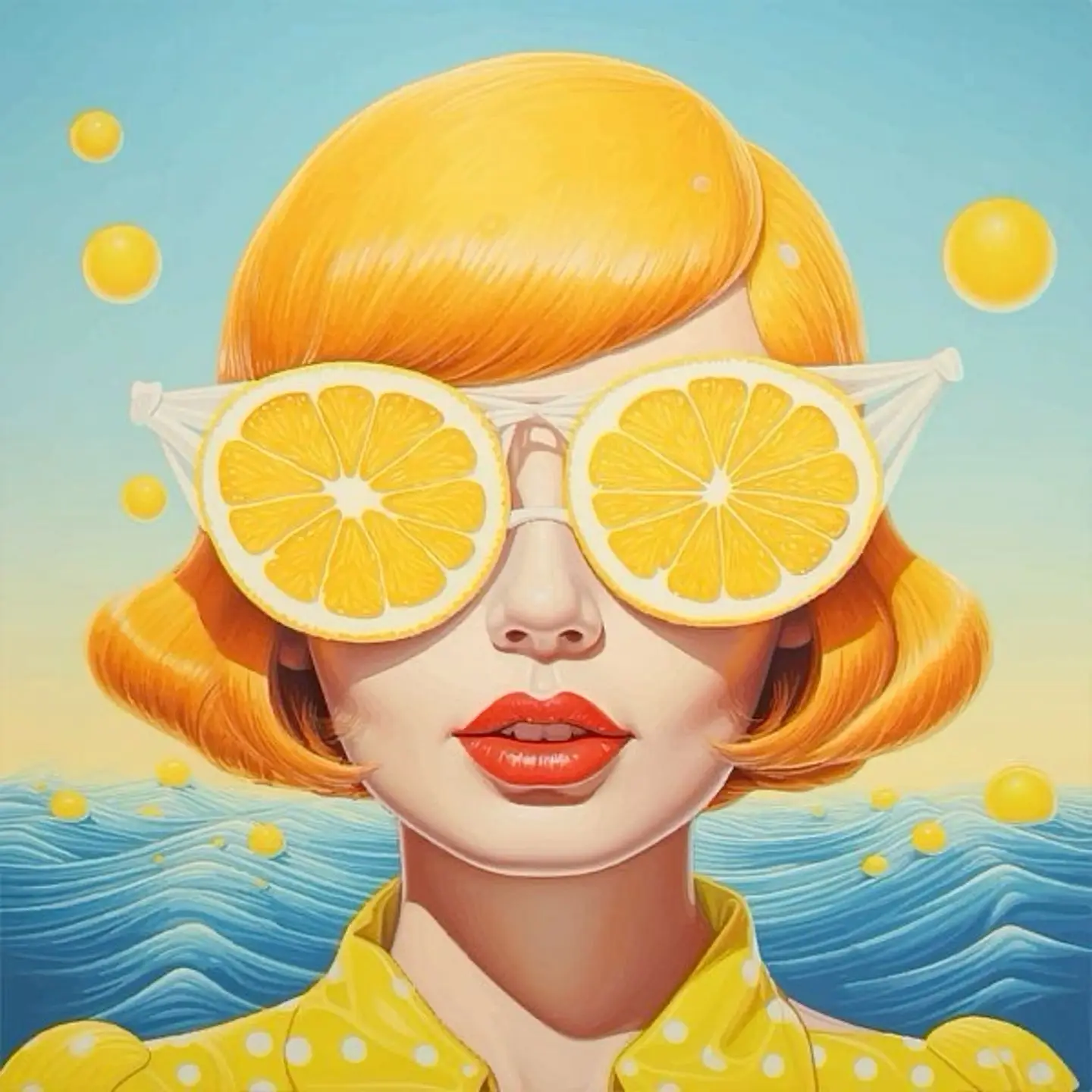 Floral Girl | Lemon Slice Sunglasses | Summer Vibes - Image 2