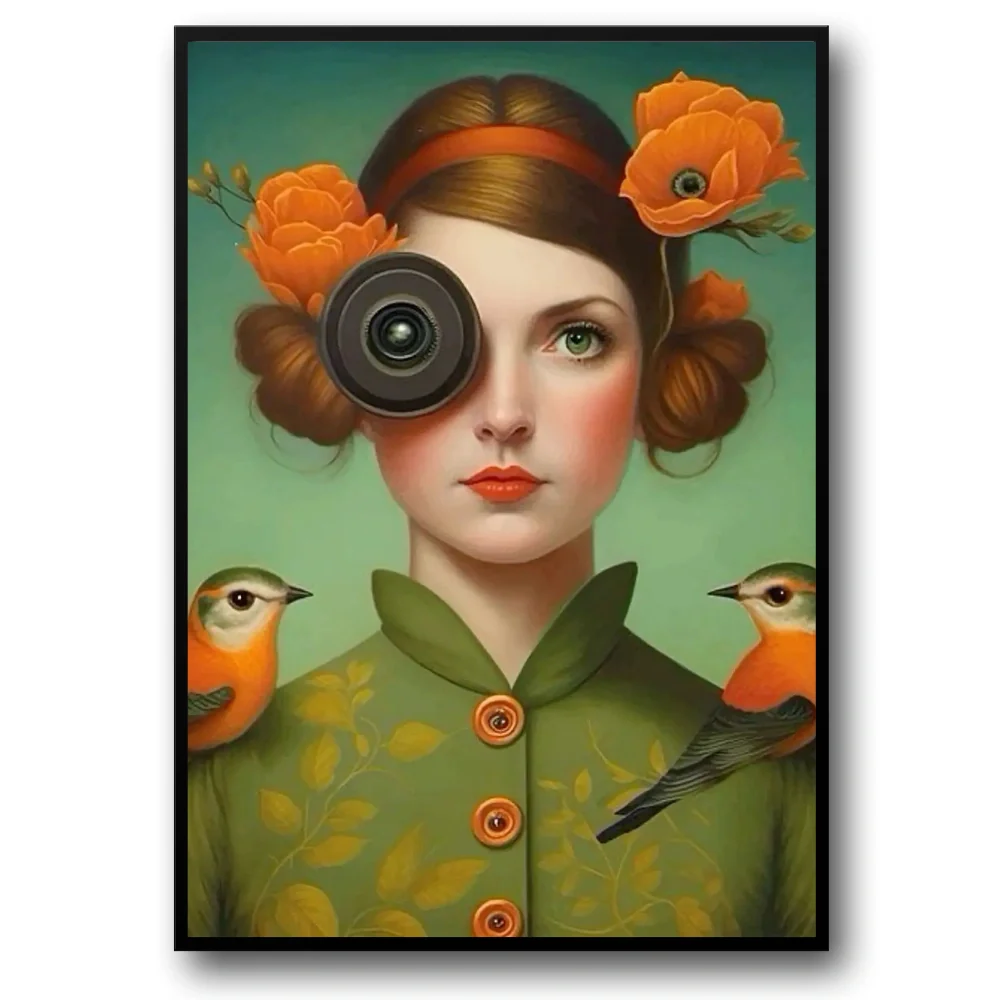 Floral Girl | Whimsical Nature Artwork
