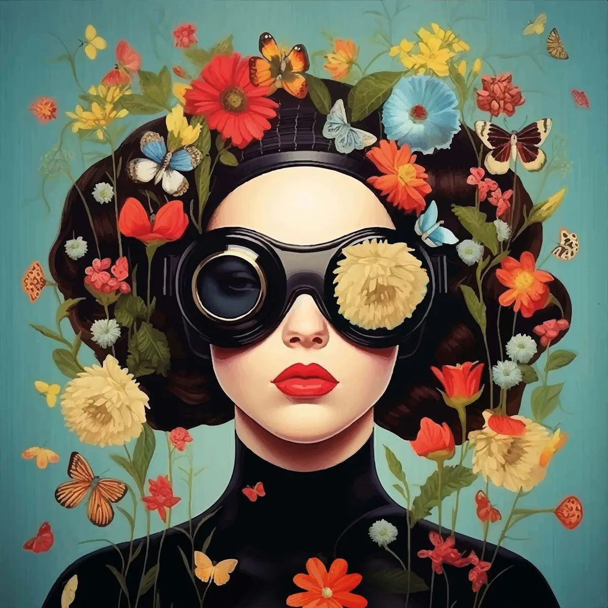 Floral Girl | Surreal Garden Vision - Image 2