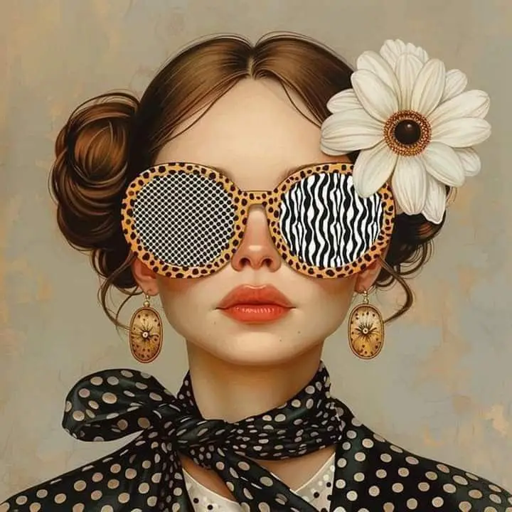 Floral Girl | Chic Patterned Elegance - Image 2