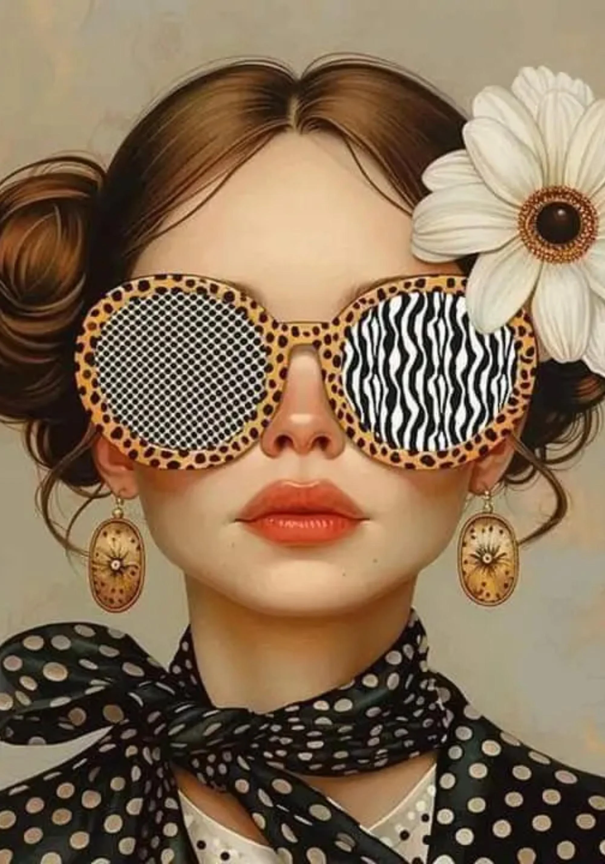Floral Girl | Chic Patterned Elegance - Image 3