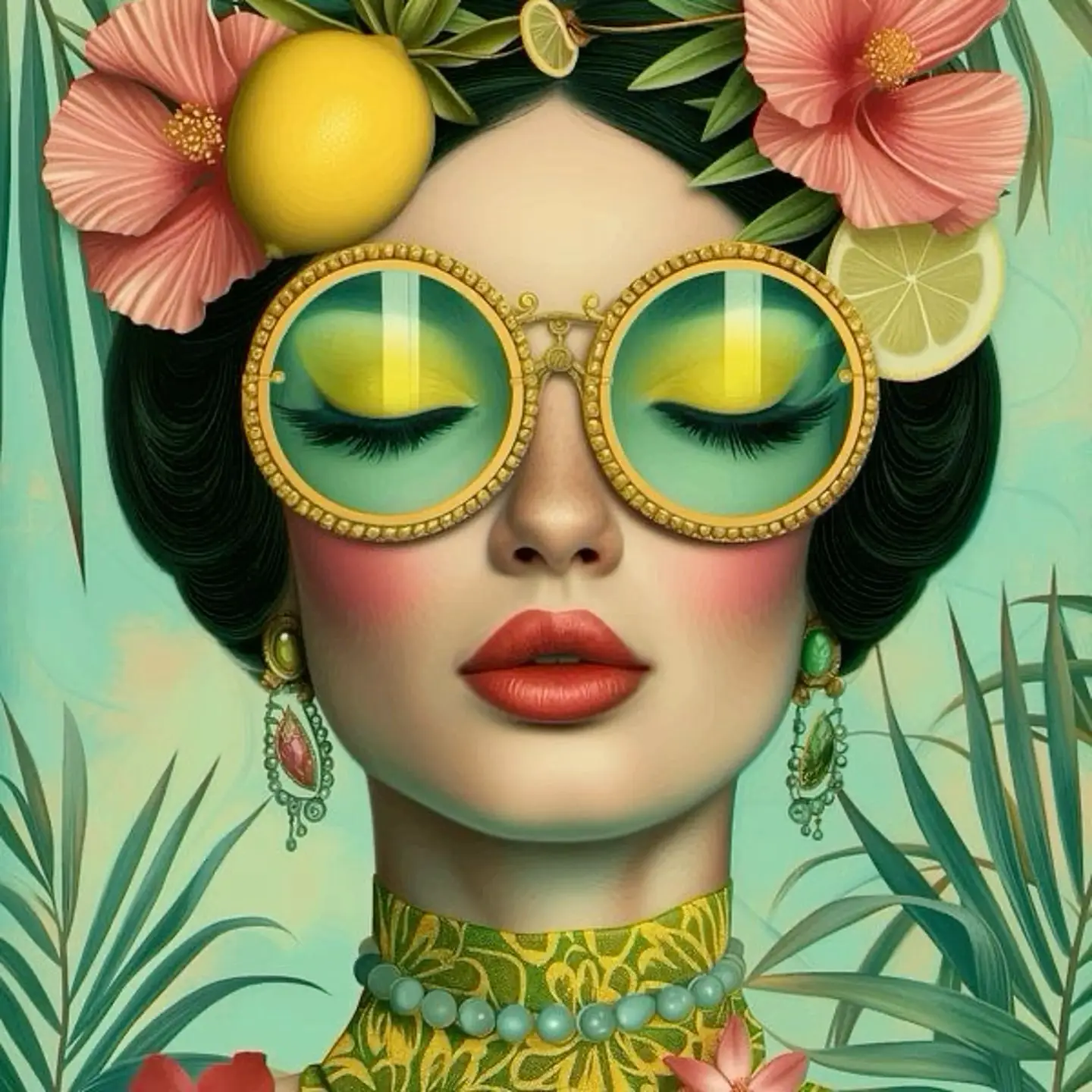 Floral Girl | Vintage Flower Sunglasses - Image 2