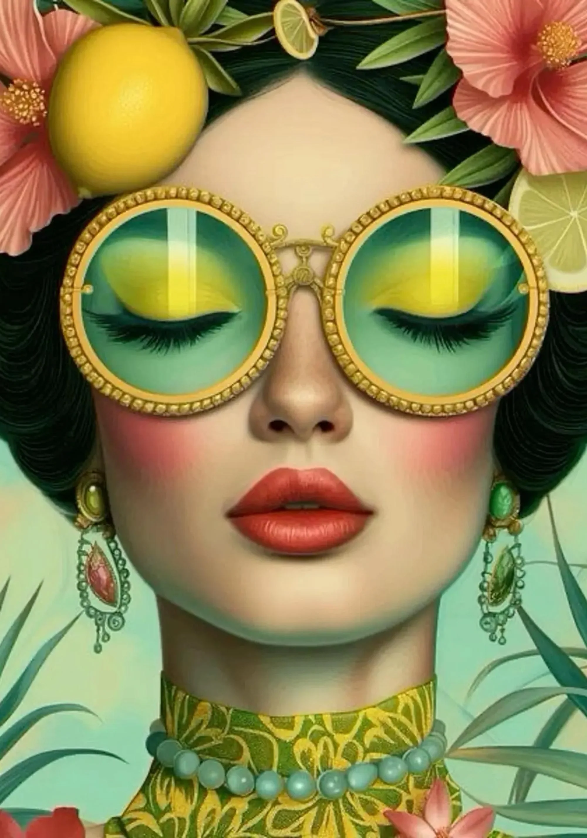 Floral Girl | Vintage Flower Sunglasses - Image 3