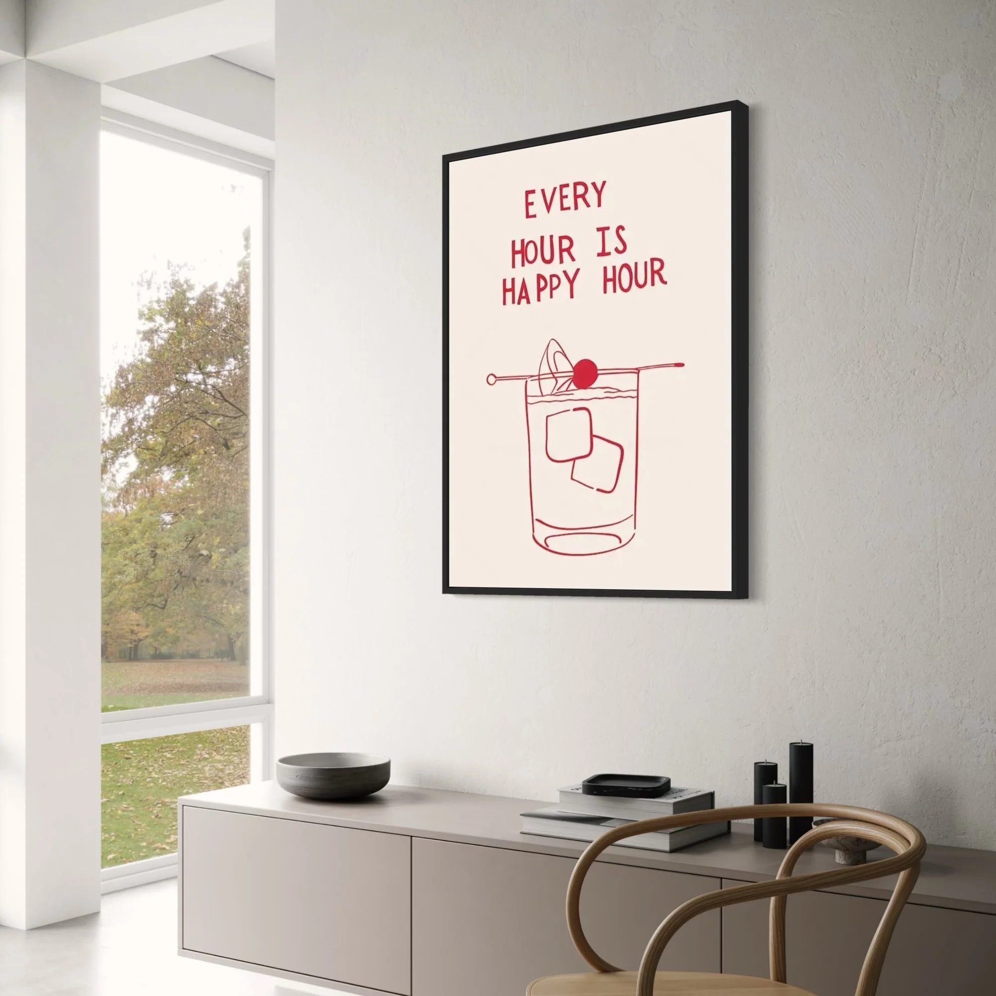 Minimalist Art | Every Hour Is Happy Hour - Image 3