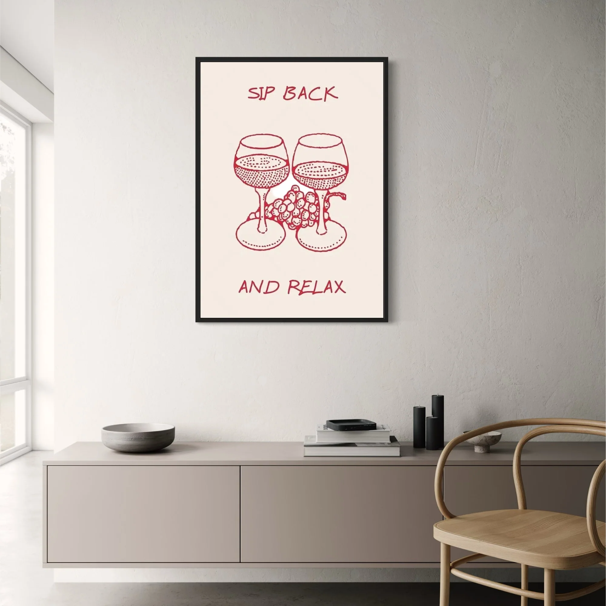 Sip Back & Relax | Minimalist Tranquil Design - Image 2