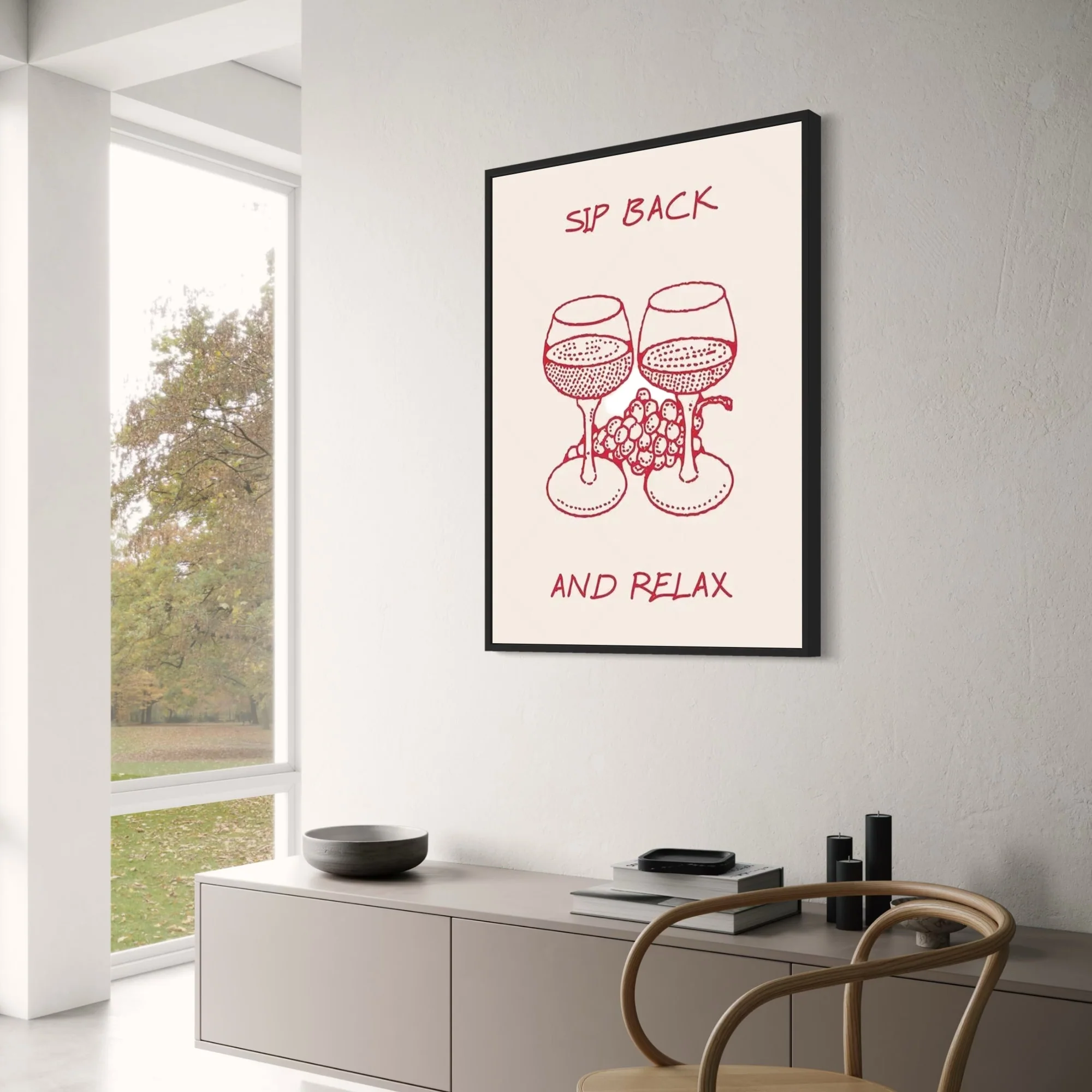 Sip Back & Relax | Minimalist Tranquil Design - Image 3