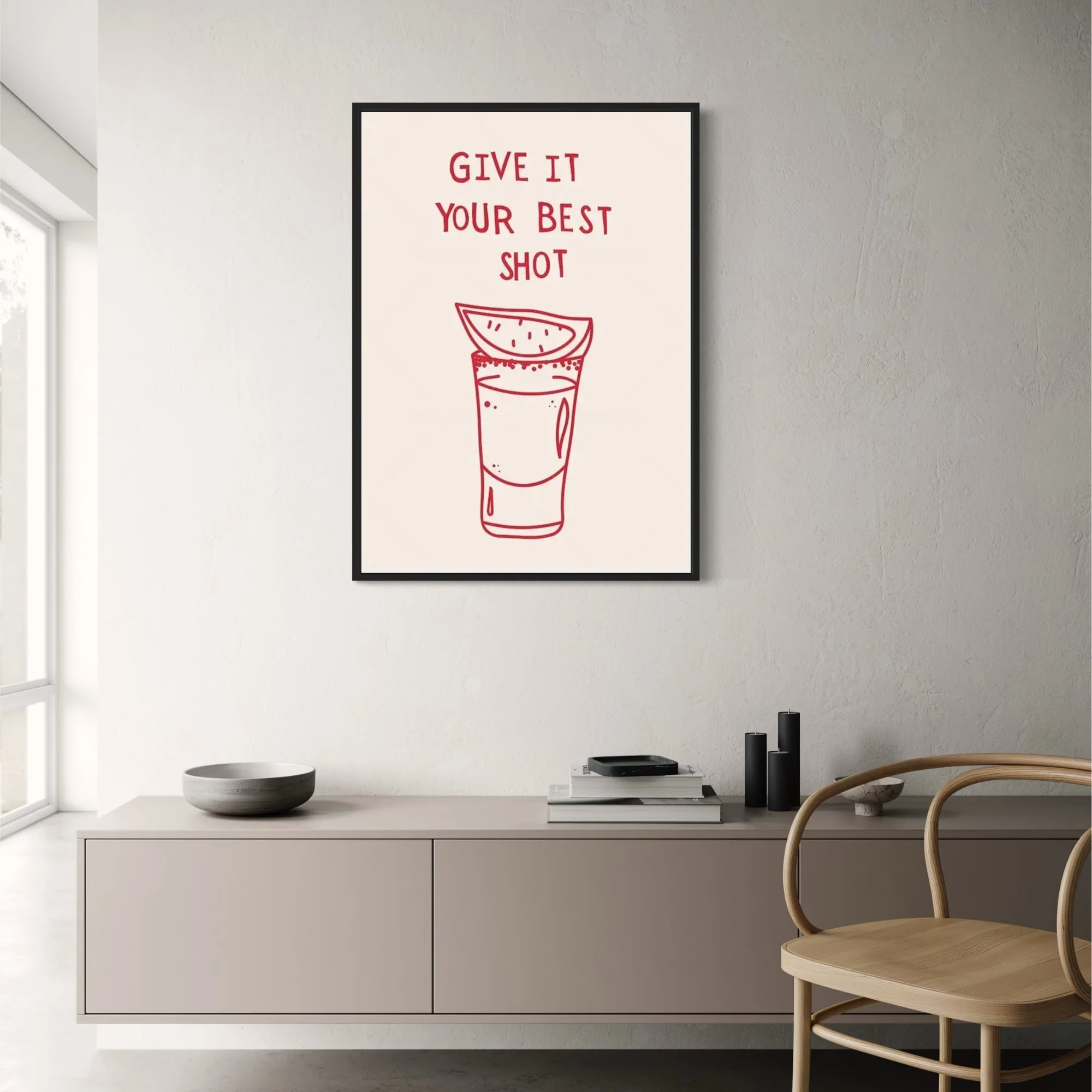 Give It Your Best Shot | Minimalist Black & White Inspiration - Image 2