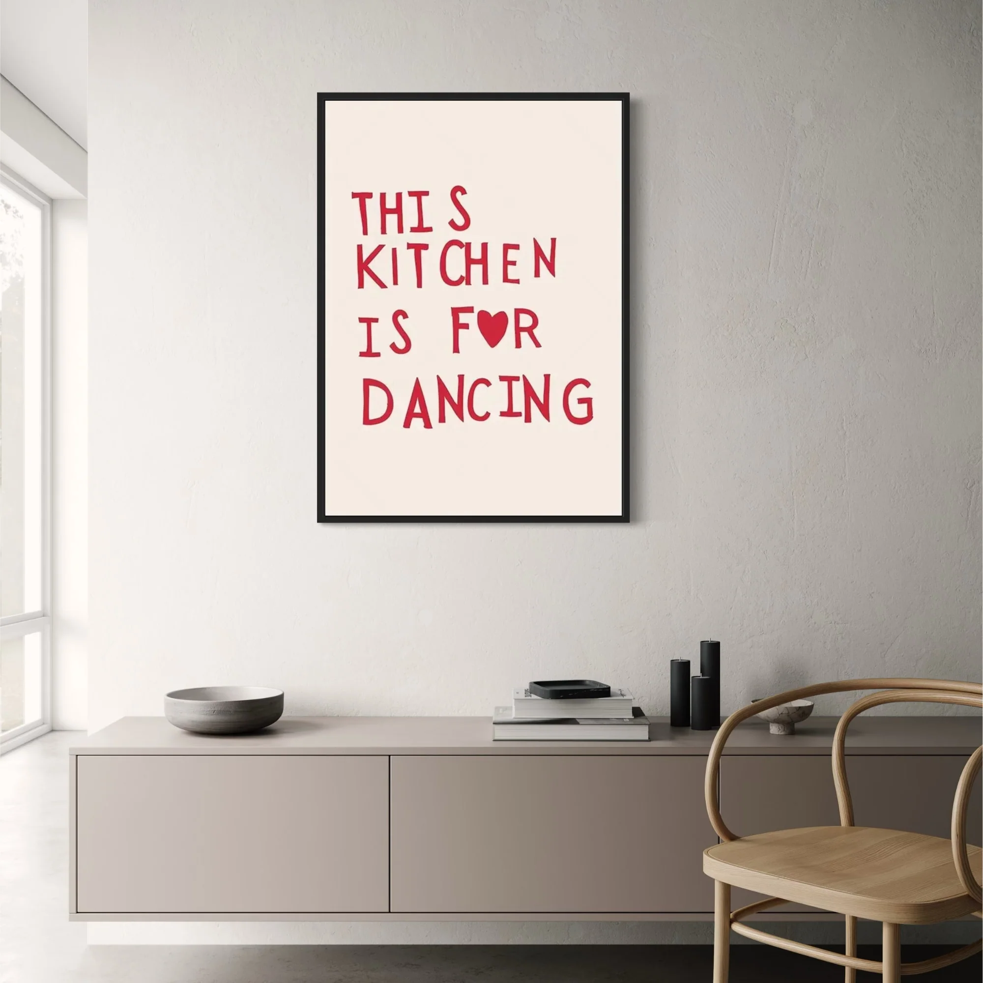 Minimalist Kitchen | Dance-Inspired Phrase Art - Image 2