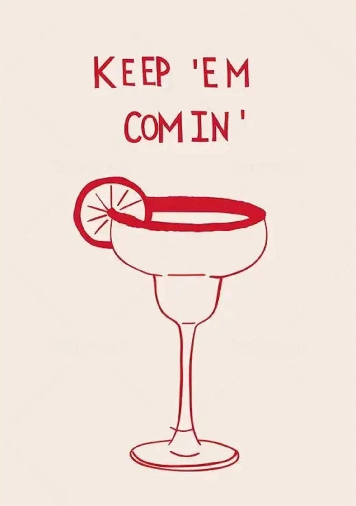 Keep Em Comin | Minimalist Black & White Illustration - Image 4