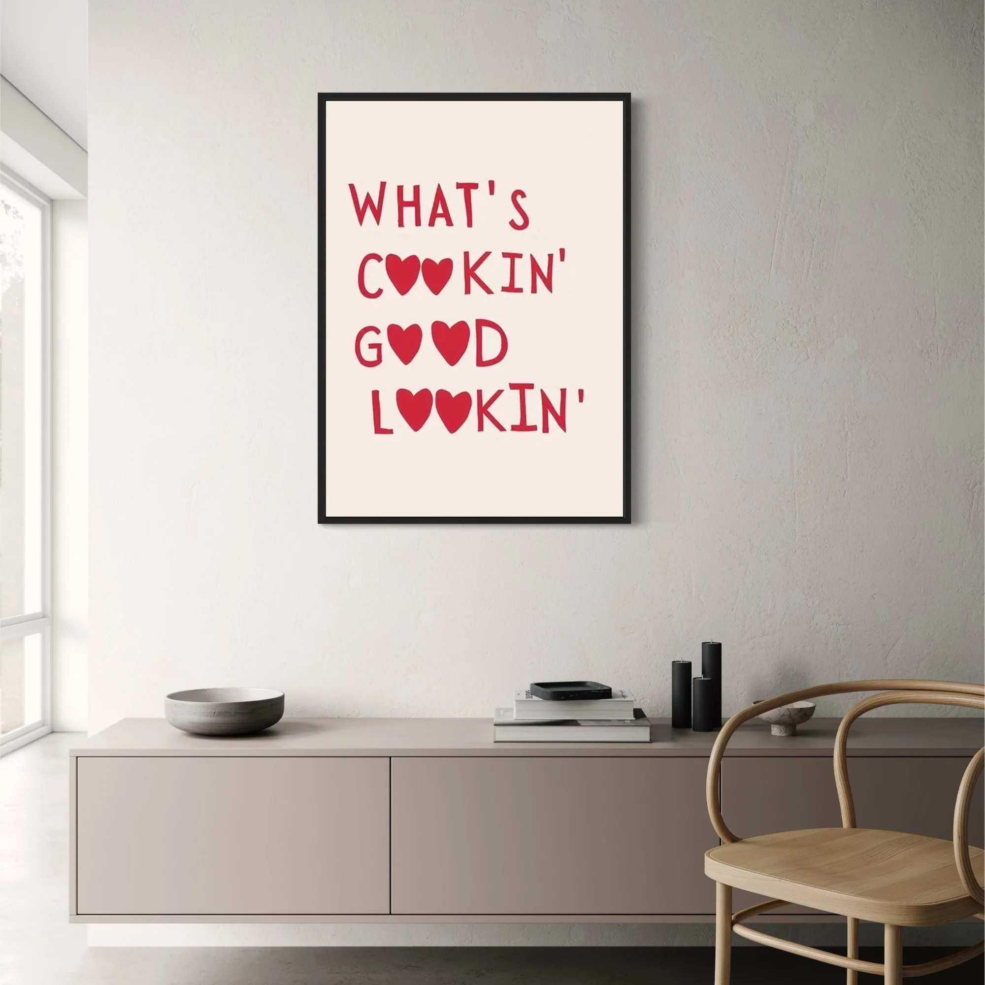 Minimalist Kitchen Art | What's Cookin Good Lookin - Image 2