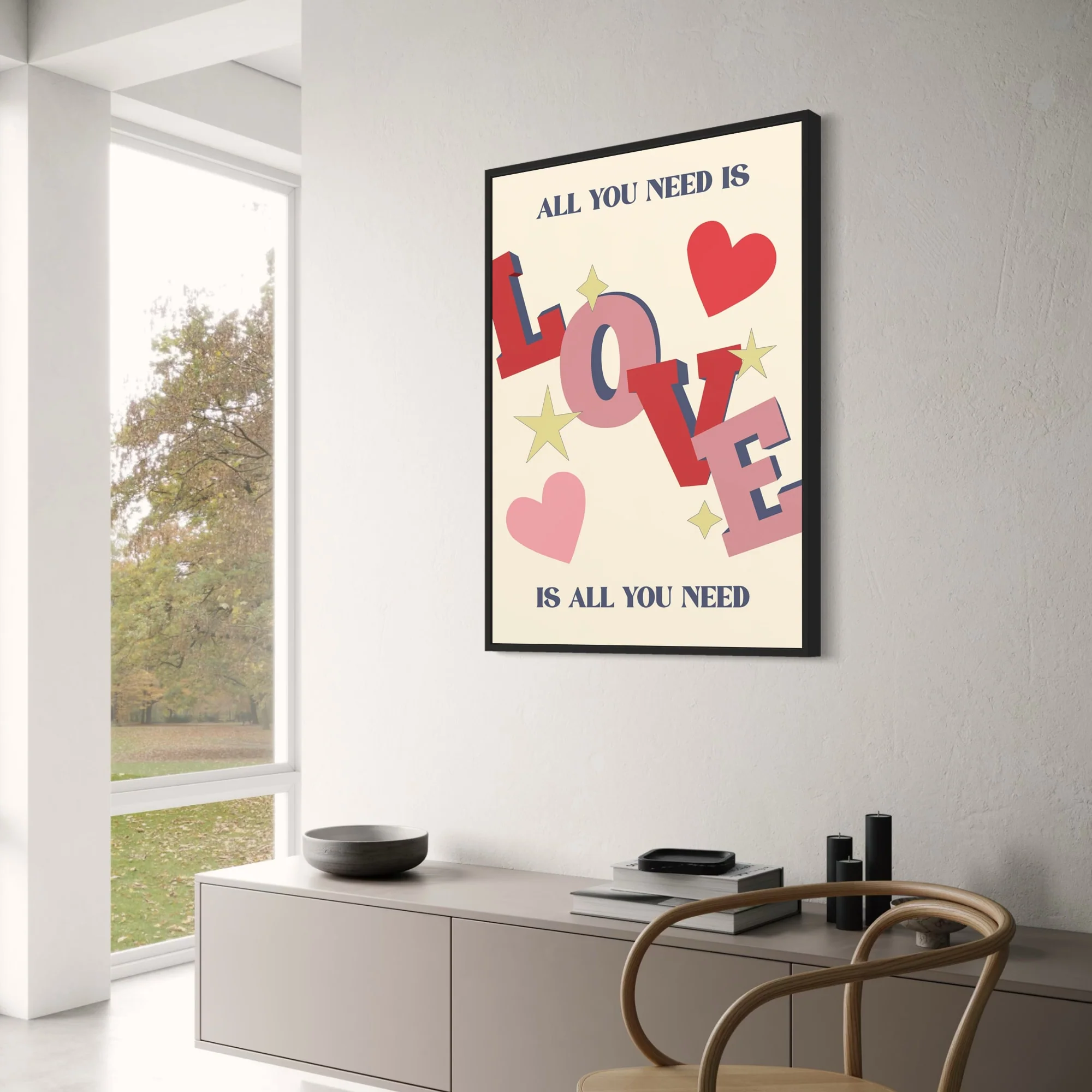 All You Need Is Love | Inspirational Quote Art - Image 3