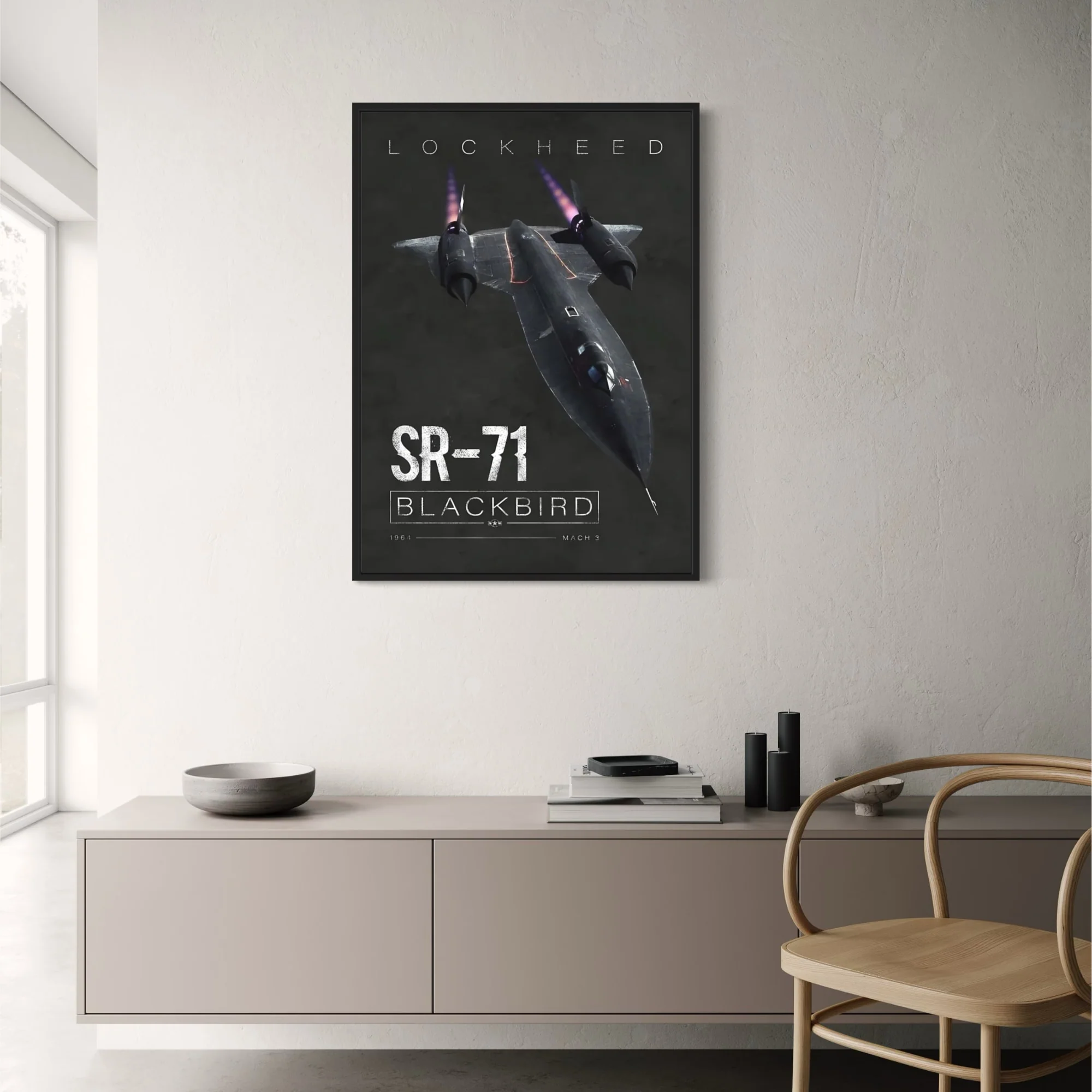 Lockheed SR-71 Blackbird Aircraft Poster | Aviation Wall Art | High-quality Print for Home Decor Enthusiasts - Image 2
