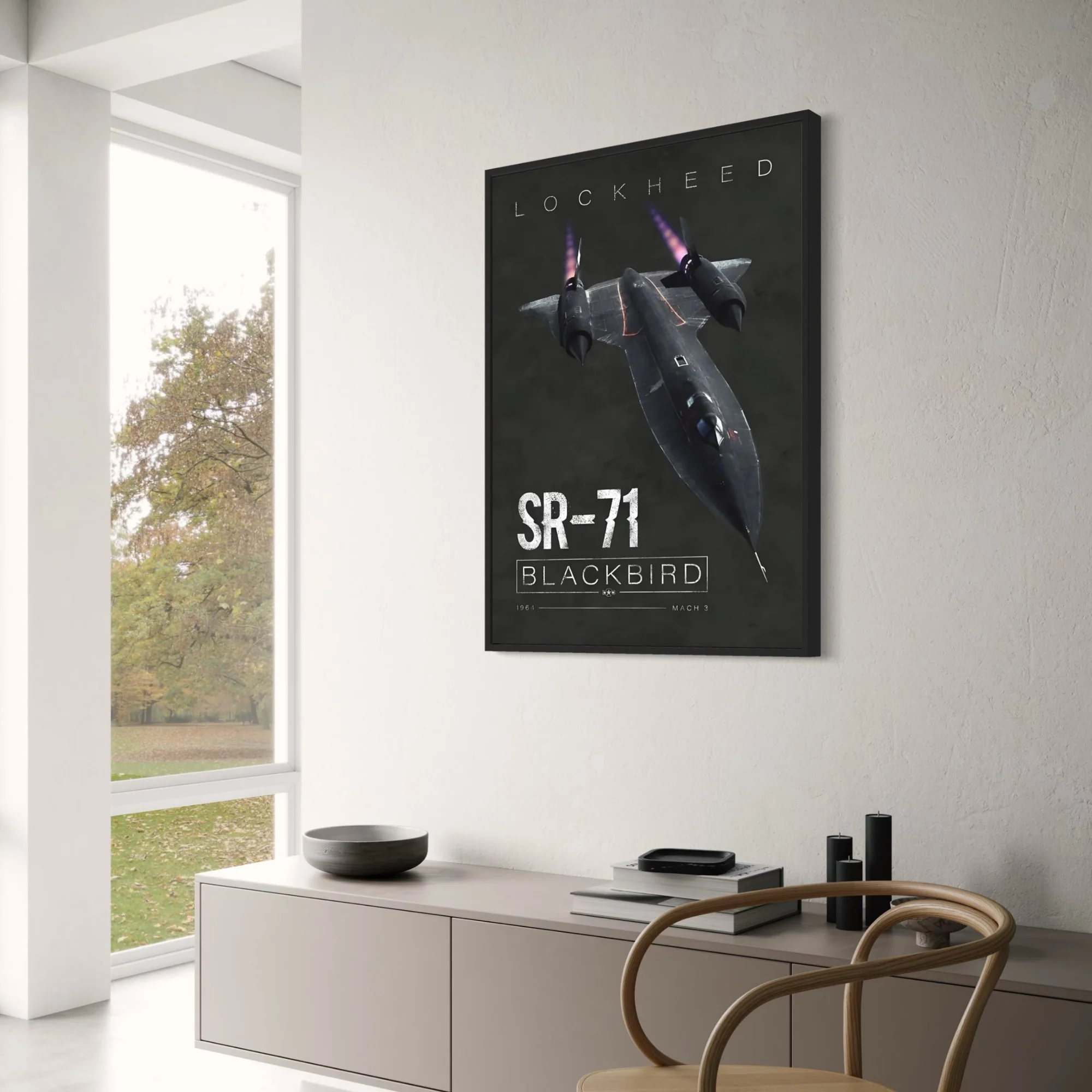 Lockheed SR-71 Blackbird Aircraft Poster | Aviation Wall Art | High-quality Print for Home Decor Enthusiasts - Image 3