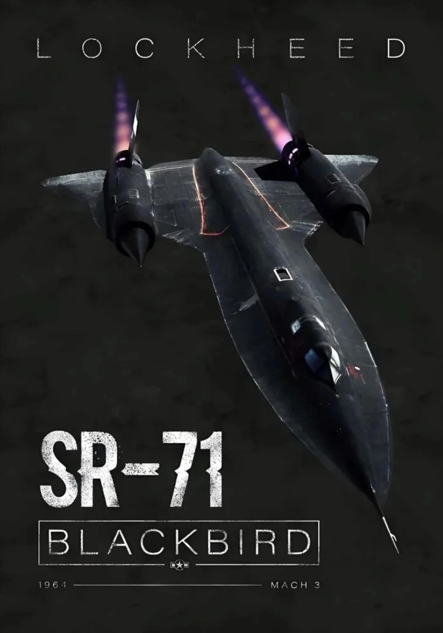 Lockheed SR-71 Blackbird Aircraft Poster | Aviation Wall Art | High-quality Print for Home Decor Enthusiasts - Image 4