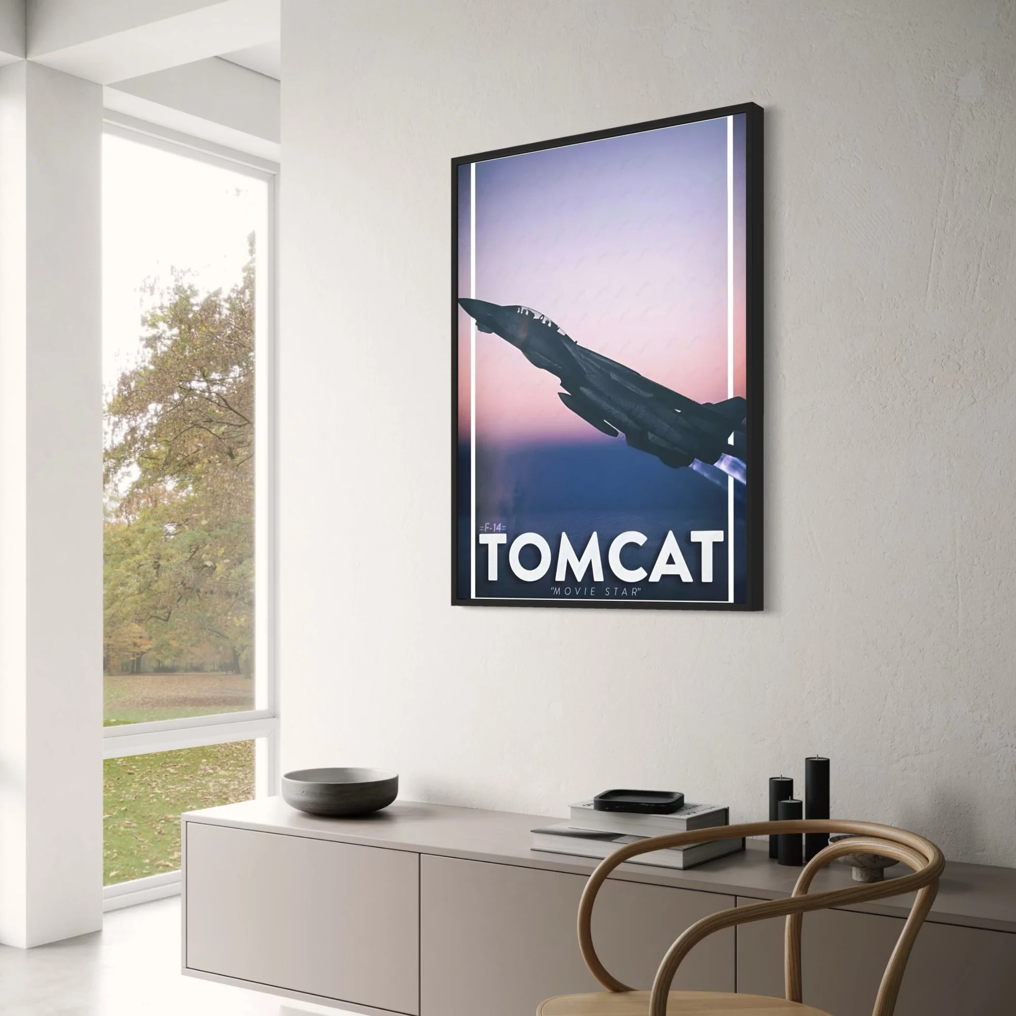 F-14 Tomcat Fighter Jet Poster | Cinematic Military Aircraft Art Print | Home Office Gallery Decor - Image 3