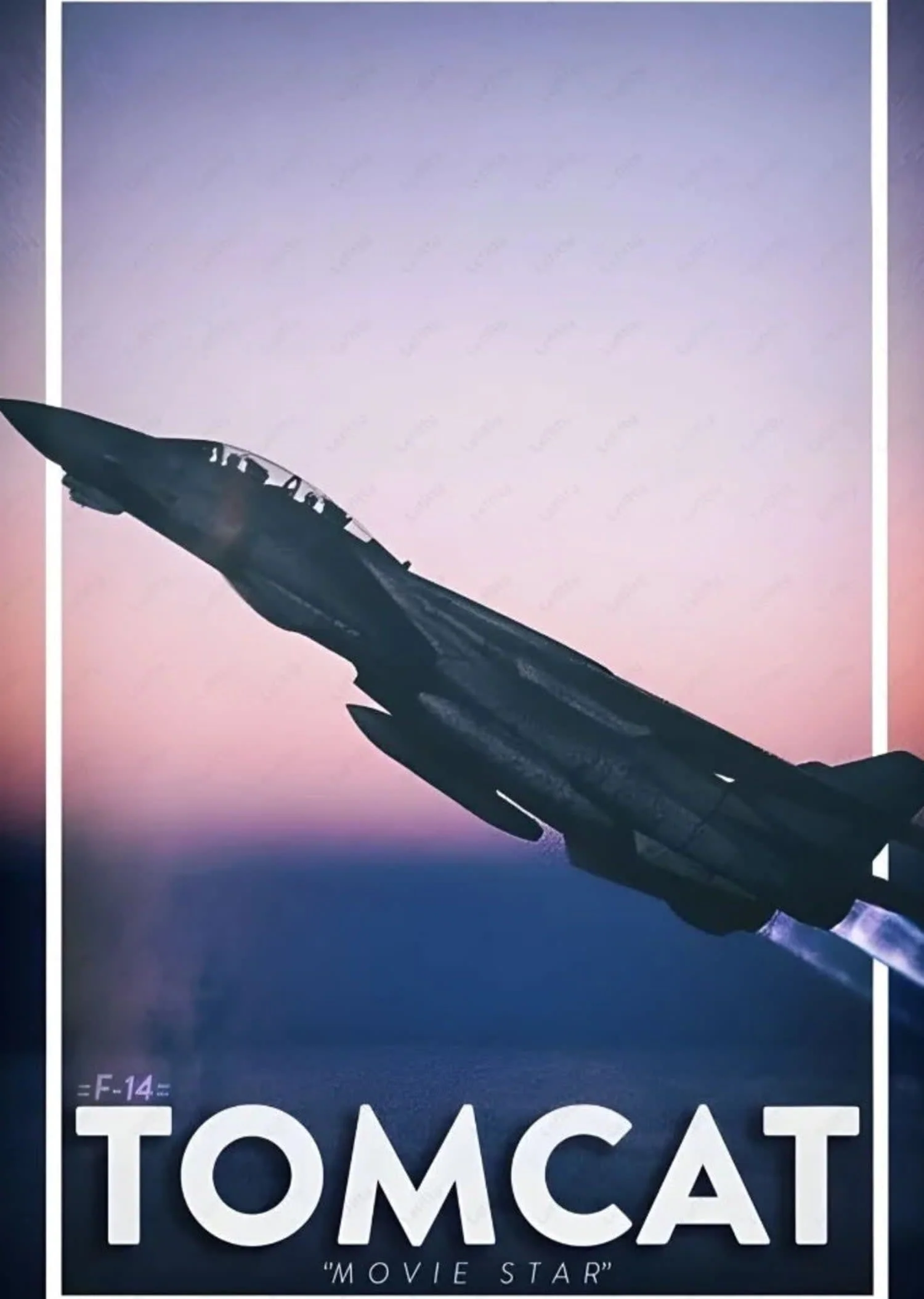 F-14 Tomcat Fighter Jet Poster | Cinematic Military Aircraft Art Print | Home Office Gallery Decor - Image 4