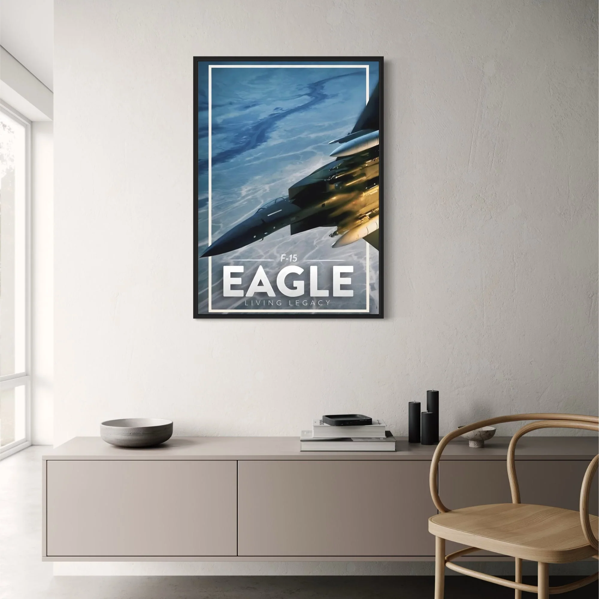 F-15 Eagle Poster | Dynamic Aircraft Design | Aviation Decor for Home, Office, Gallery, Museum Display - Image 2