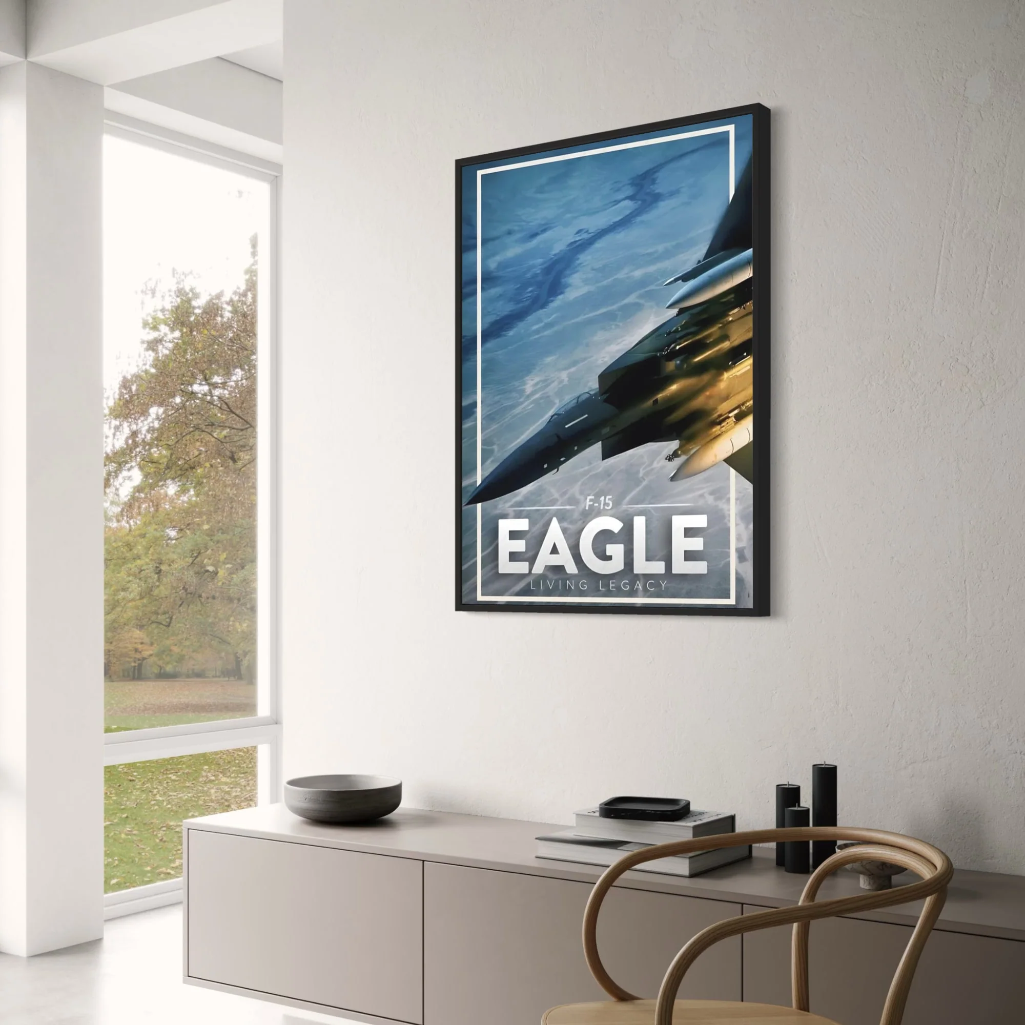 F-15 Eagle Poster | Dynamic Aircraft Design | Aviation Decor for Home, Office, Gallery, Museum Display - Image 3
