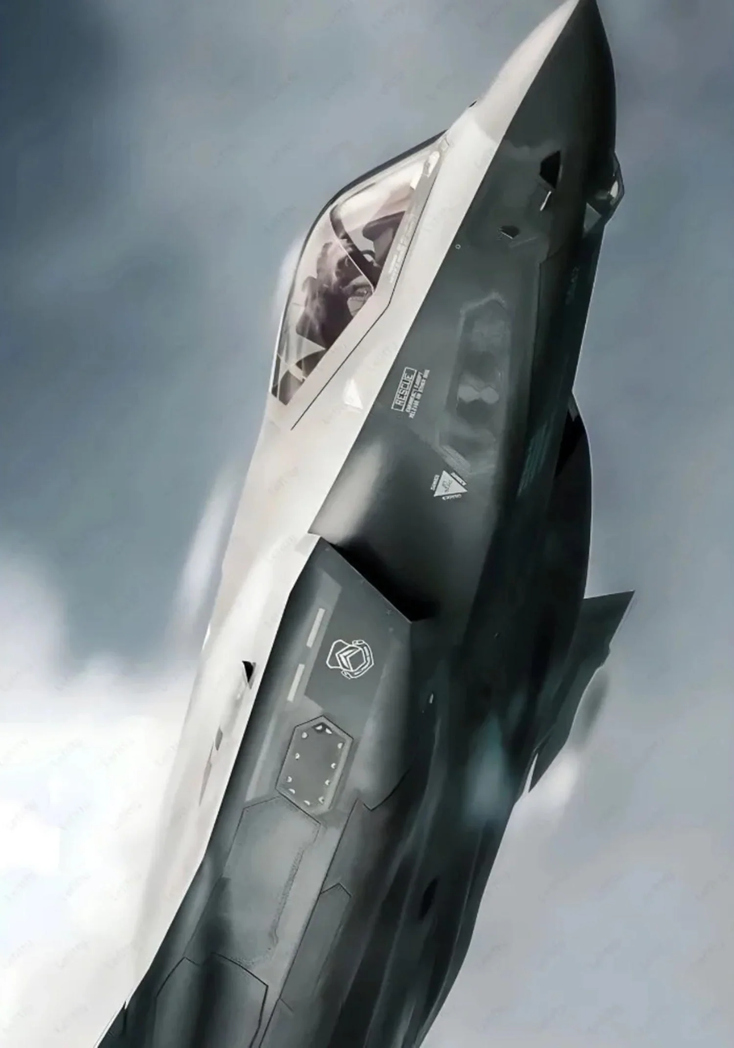 F22 Raptor Fighter Jet Art Print | Modern Stealth Aircraft Decor | Aviation Poster Home Office Wall Art | Museum Quality - Image 4