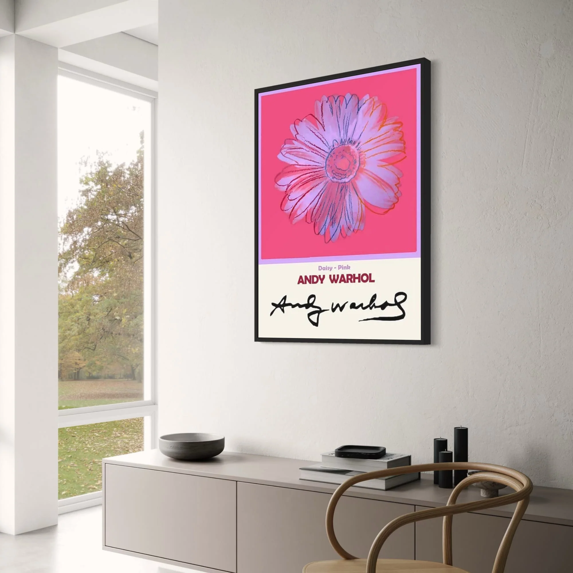 Andy Warhol | Daisy Pink Pop Art | Vintage Floral - Image 3