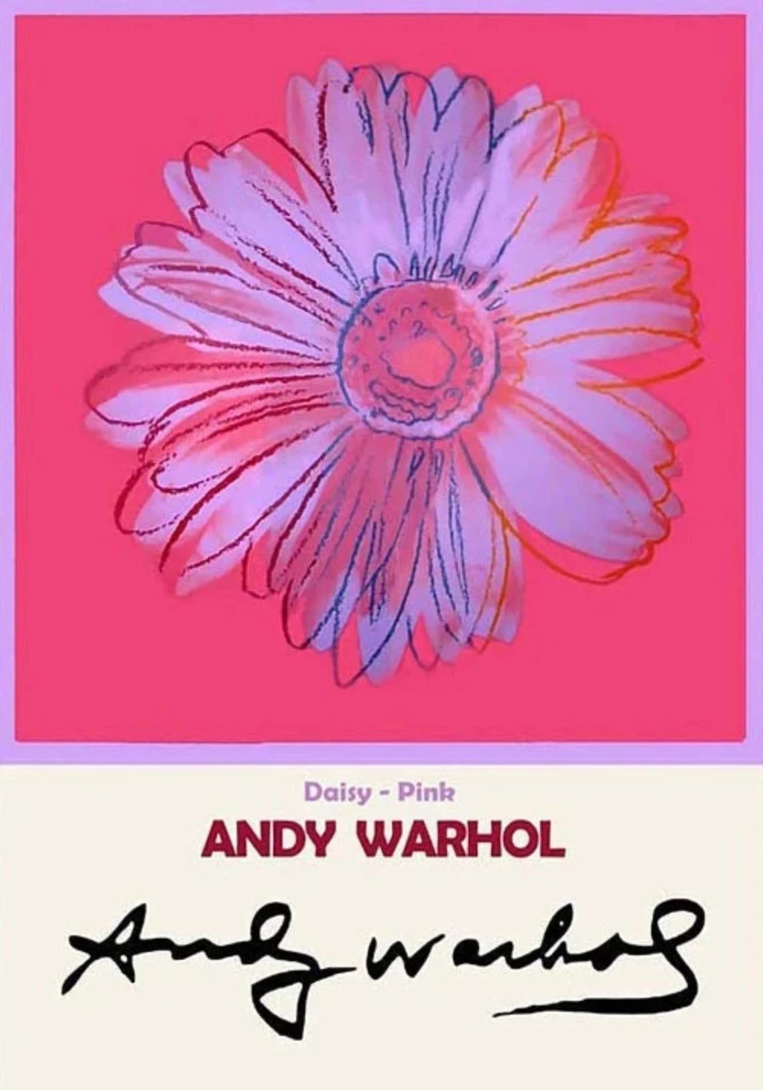 Andy Warhol | Daisy Pink Pop Art | Vintage Floral - Image 4