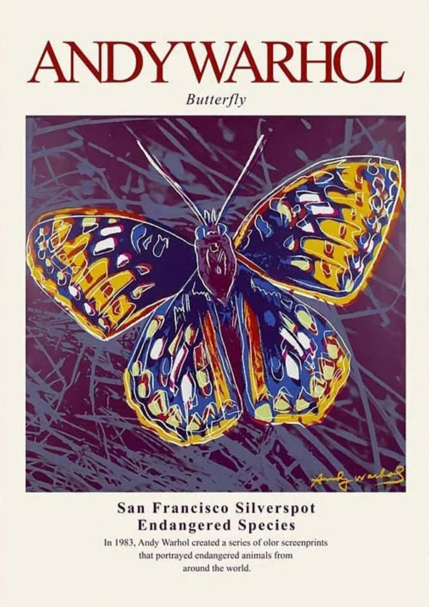 Andy Warhol | Butterfly 83 | Iconic Pop Art - Image 4