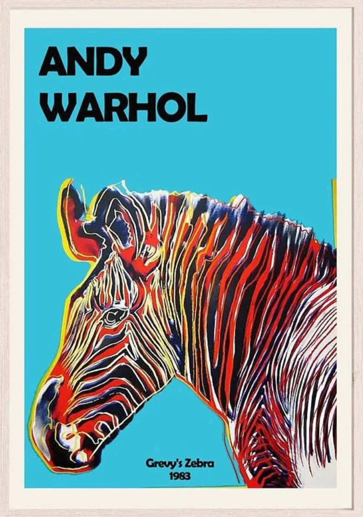 Andy Warhol | Grevy's Zebra 1983 | Colorful Pop Art - Image 4