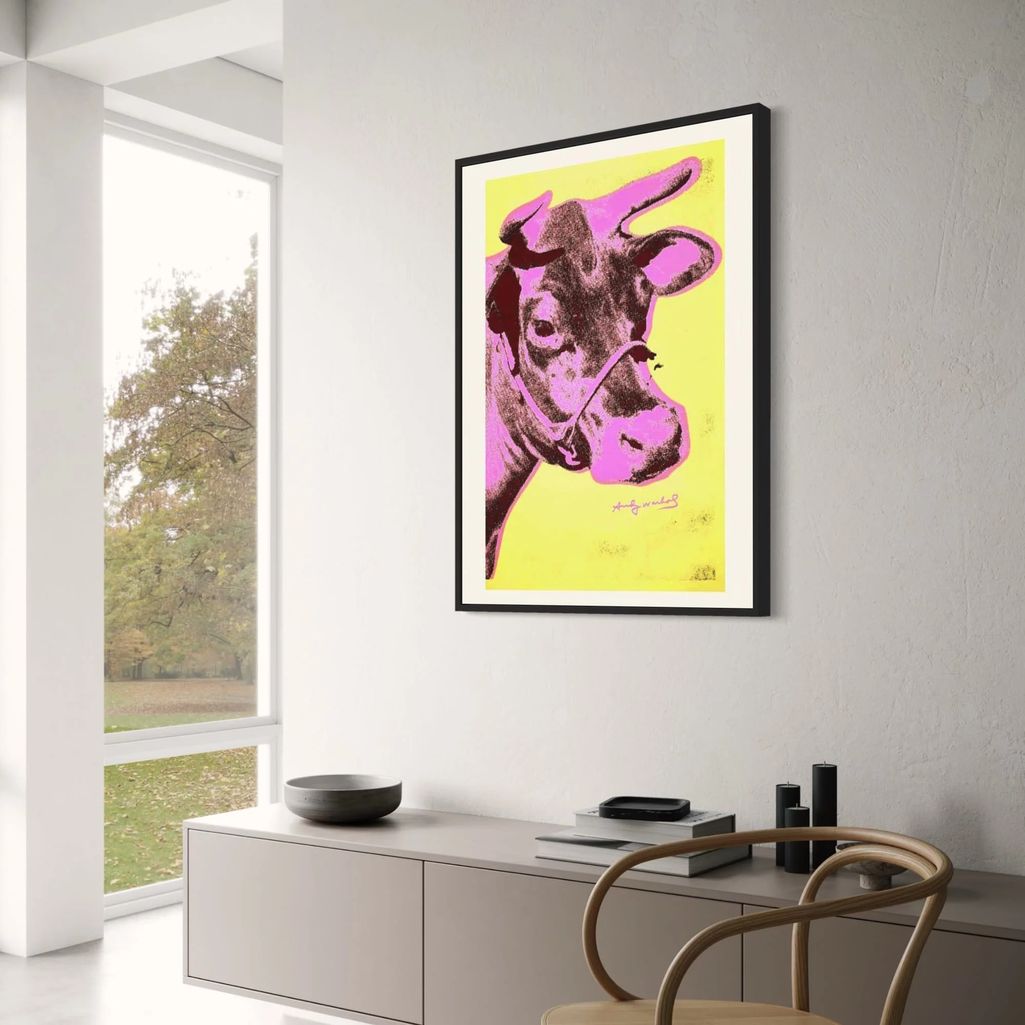 Andy Warhol | The Pink Bull | Vibrant Pop Art - Image 3
