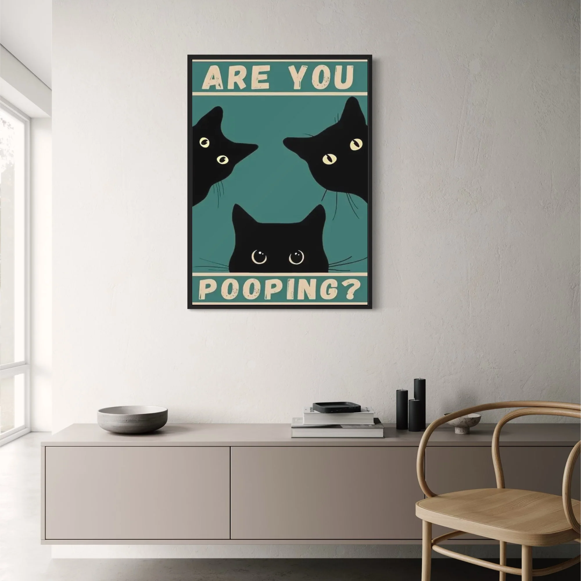 Funny Black Cat | Retro Animal Quote - Image 2