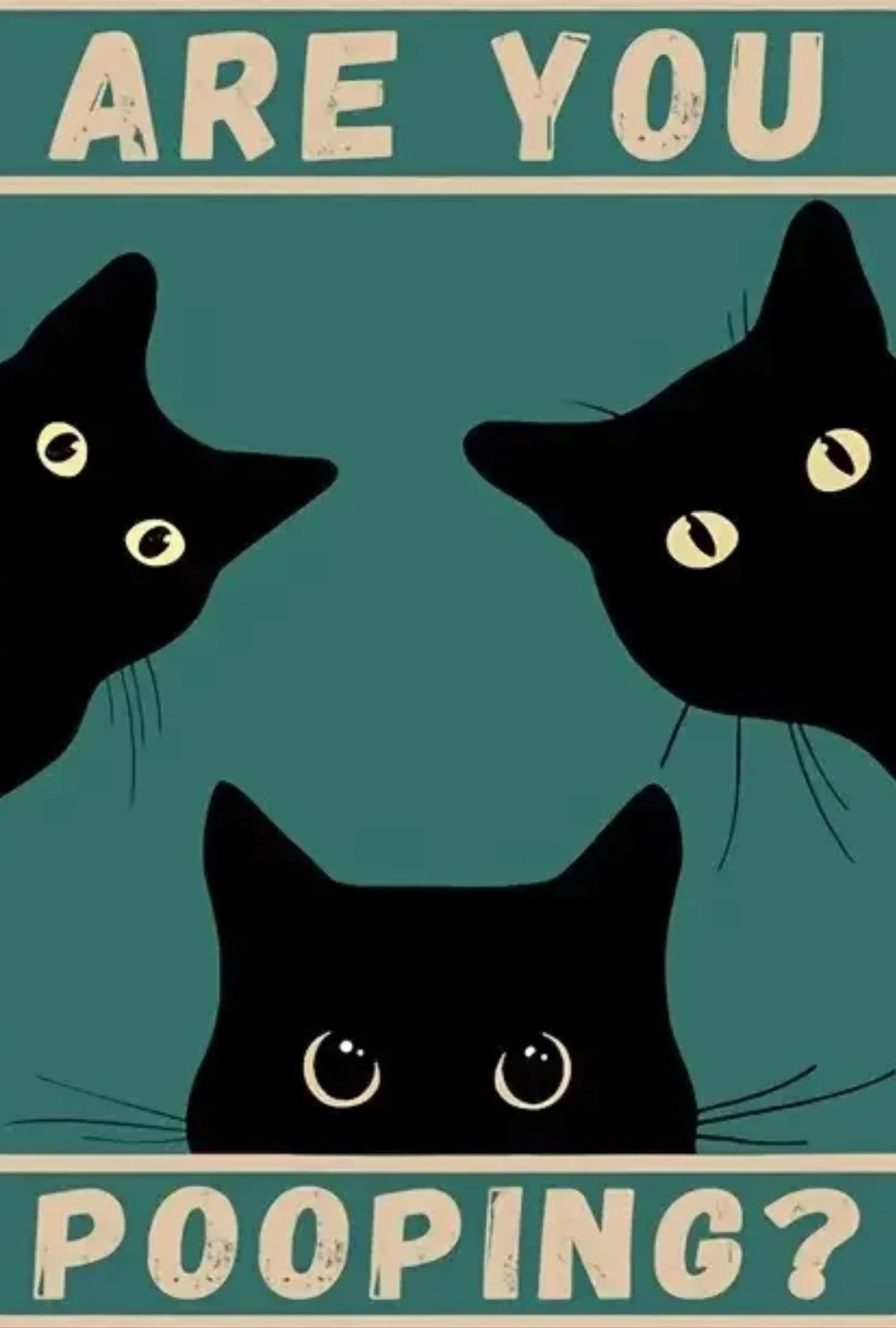 Funny Black Cat | Retro Animal Quote - Image 4