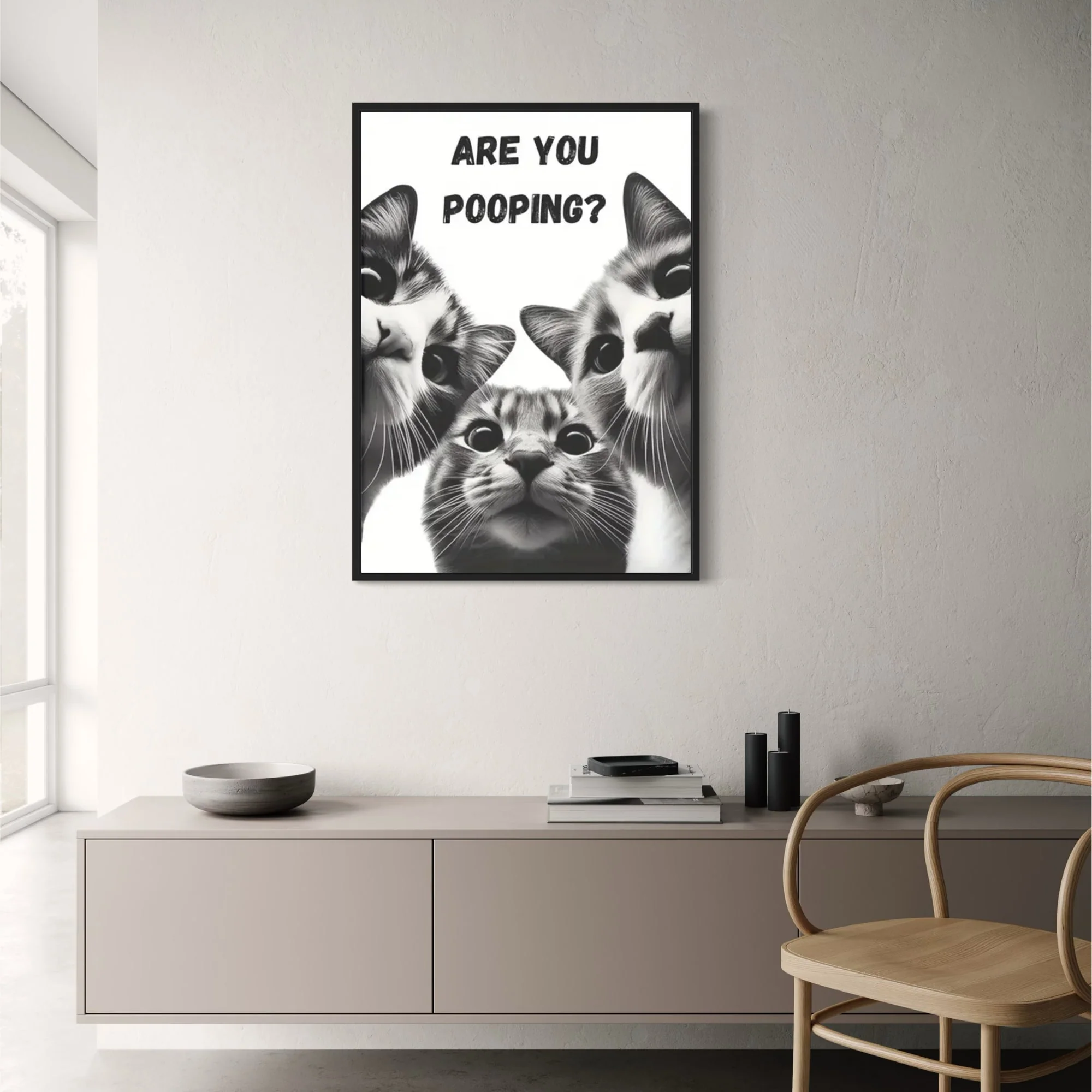 Funny Cat Reading Newspaper | Retro Style - Image 2