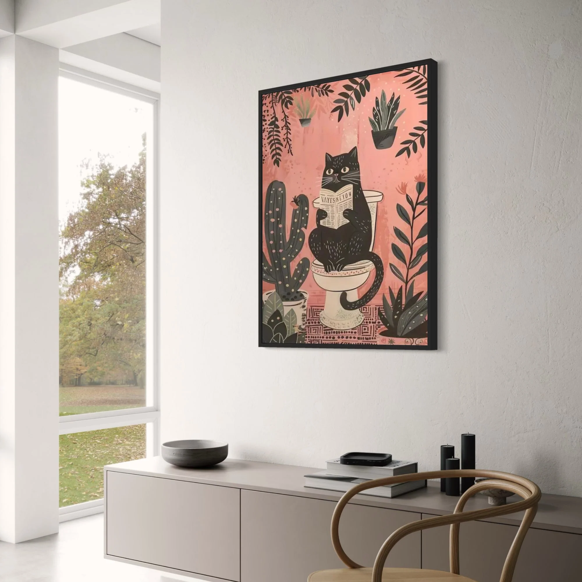 Black Cat | Retro Quote | Bathroom Decor - Image 3