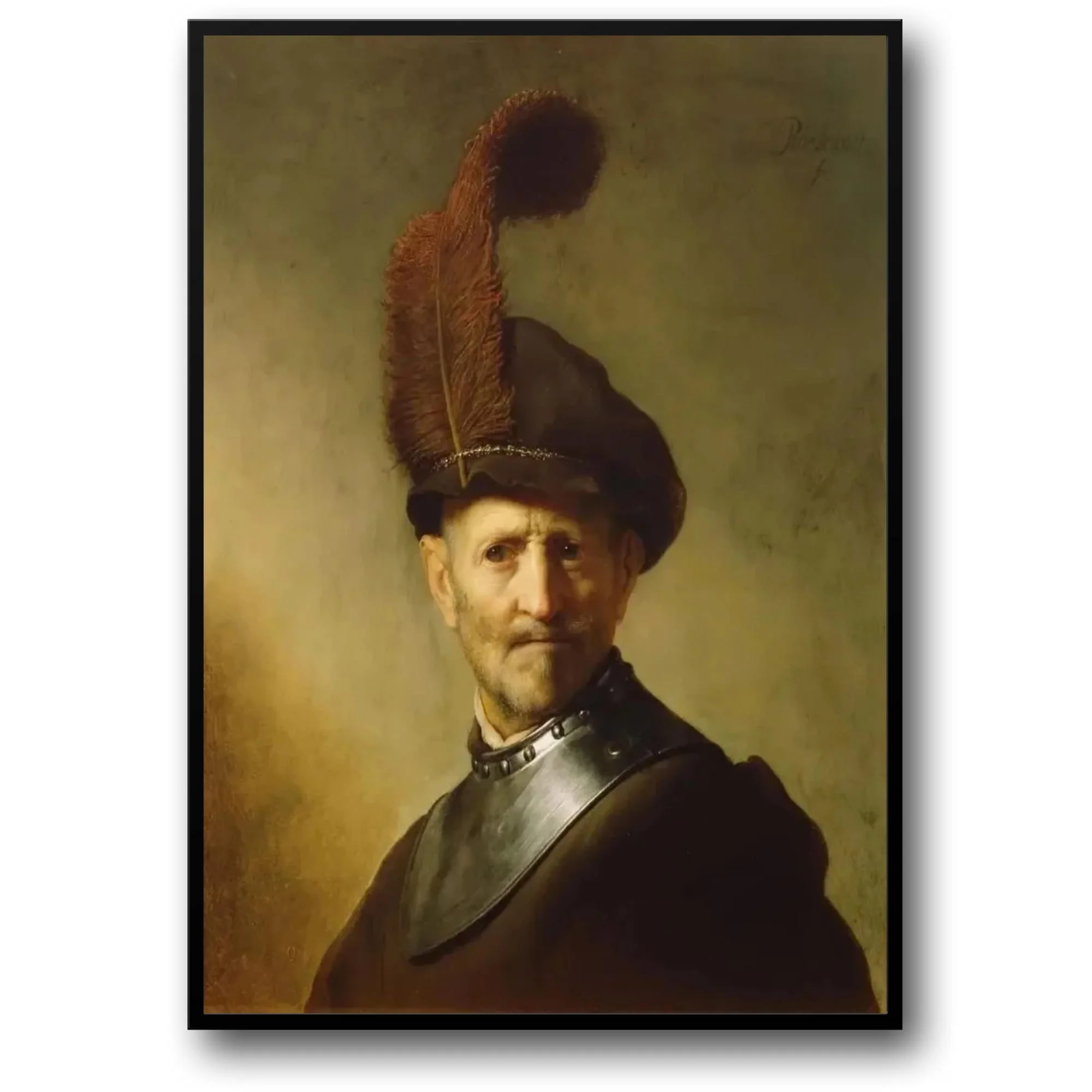 Rembrandt | An Old Man in Military Costume | Classic Art