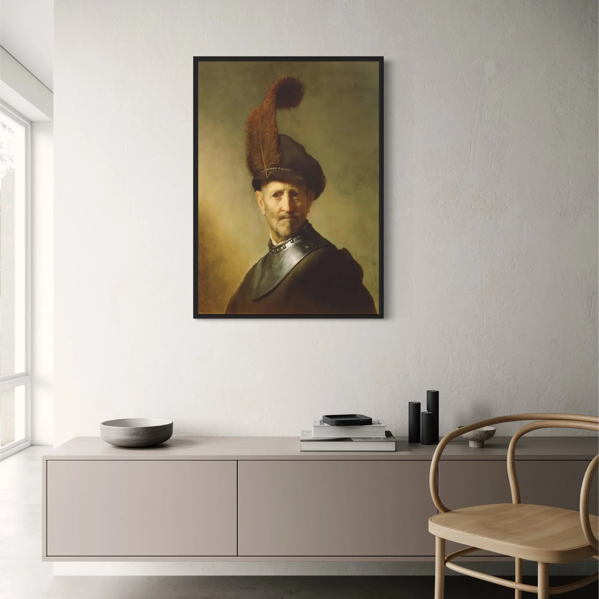 Rembrandt | An Old Man in Military Costume | Classic Art - Image 2