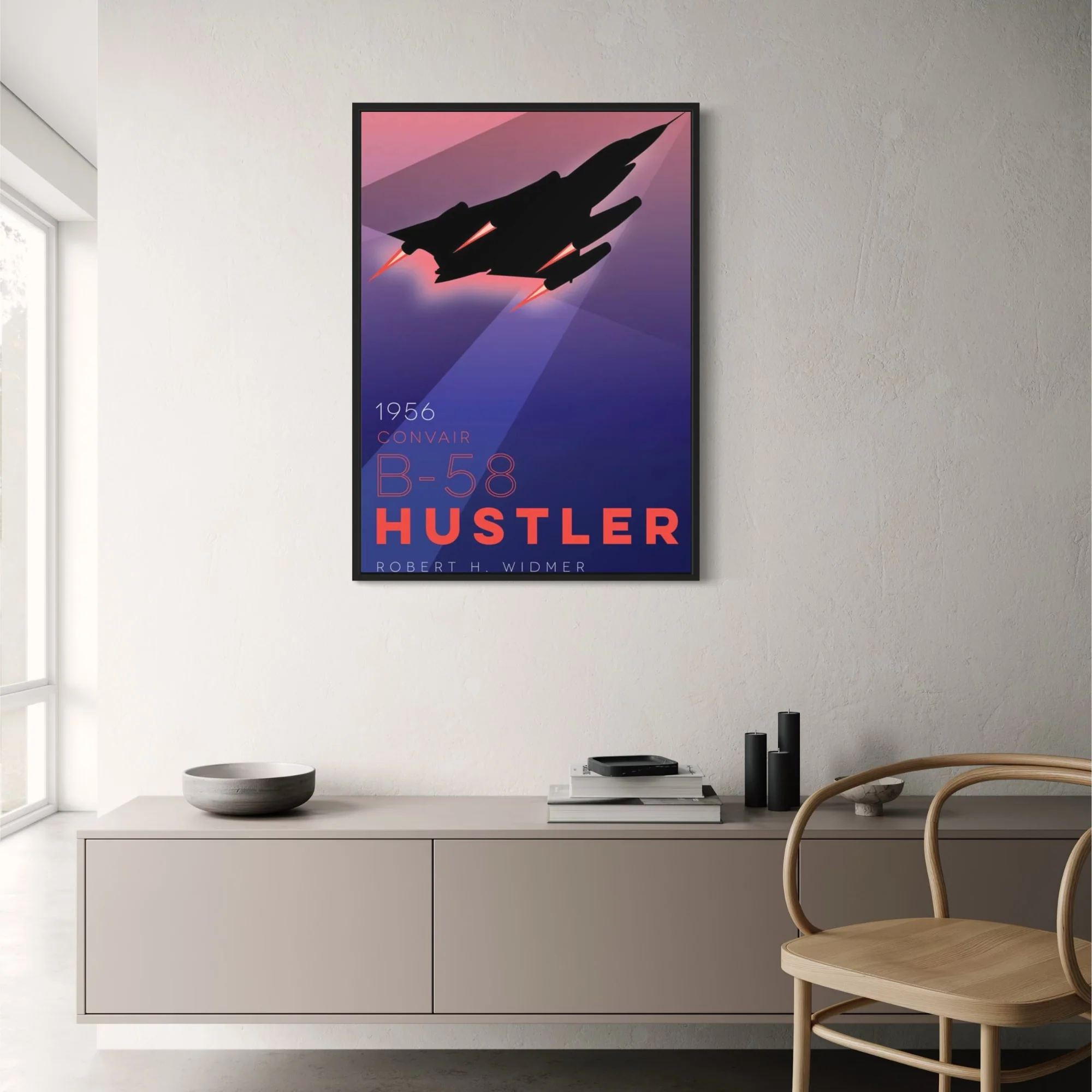 1956 Convair B-58 Hustler | Retro Aviation | Bold Colors - Image 2