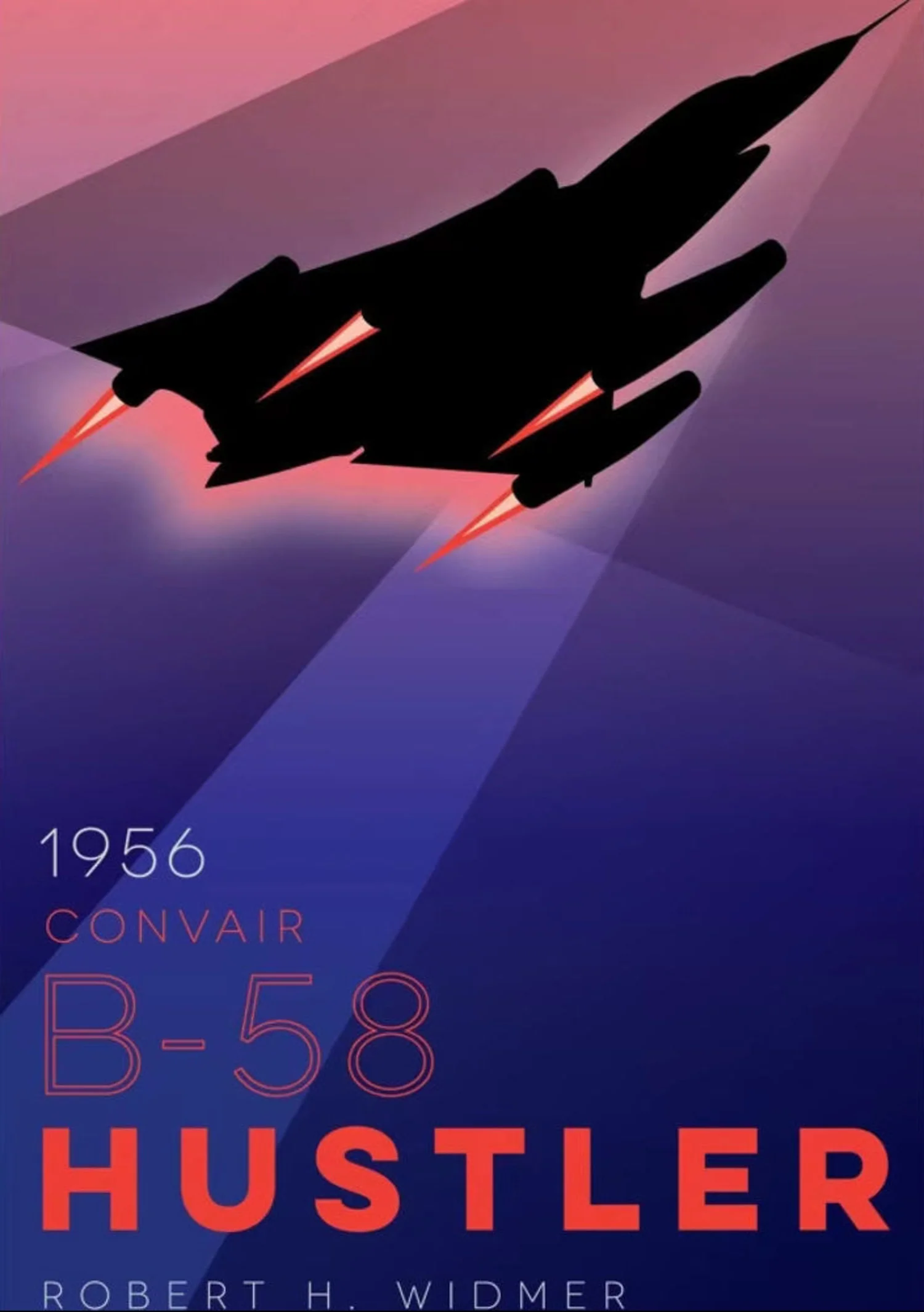 1956 Convair B-58 Hustler | Retro Aviation | Bold Colors - Image 4