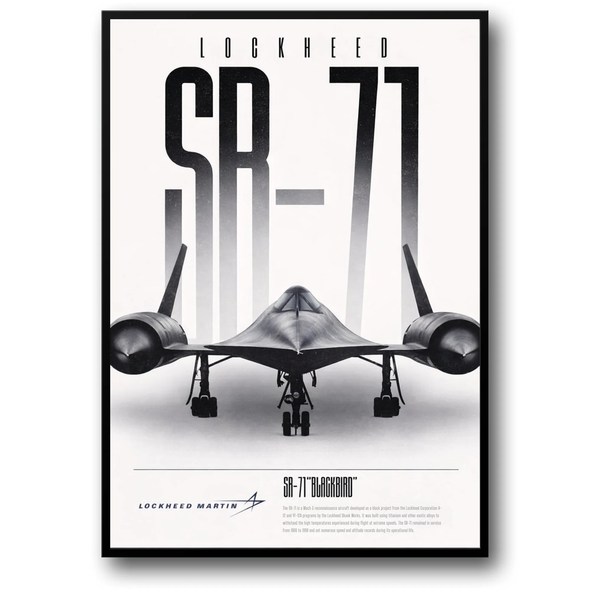 Lockheed SR-71 Blackbird | Vintage Supersonic Jet