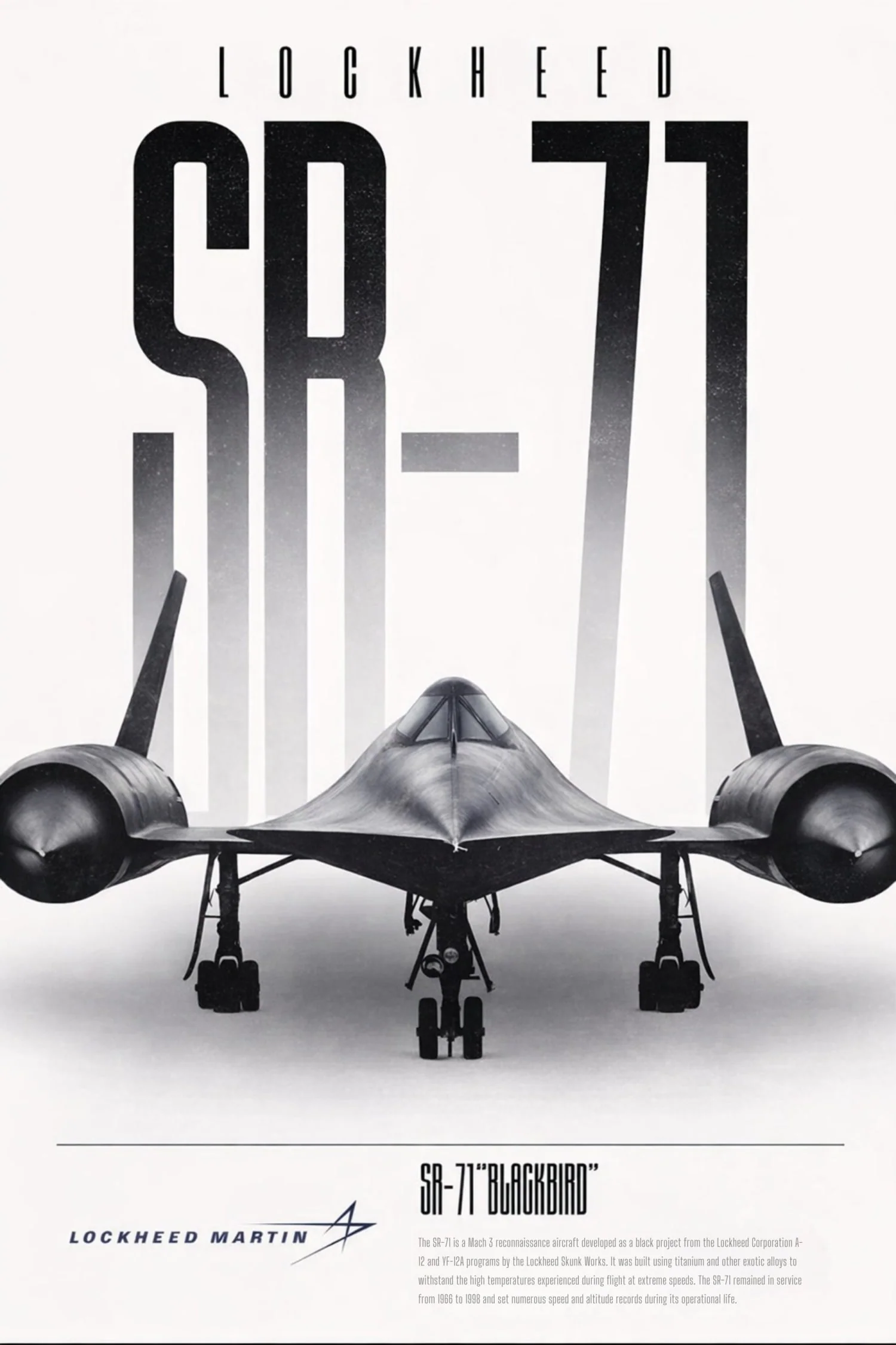 Lockheed SR-71 Blackbird | Vintage Supersonic Jet - Image 4