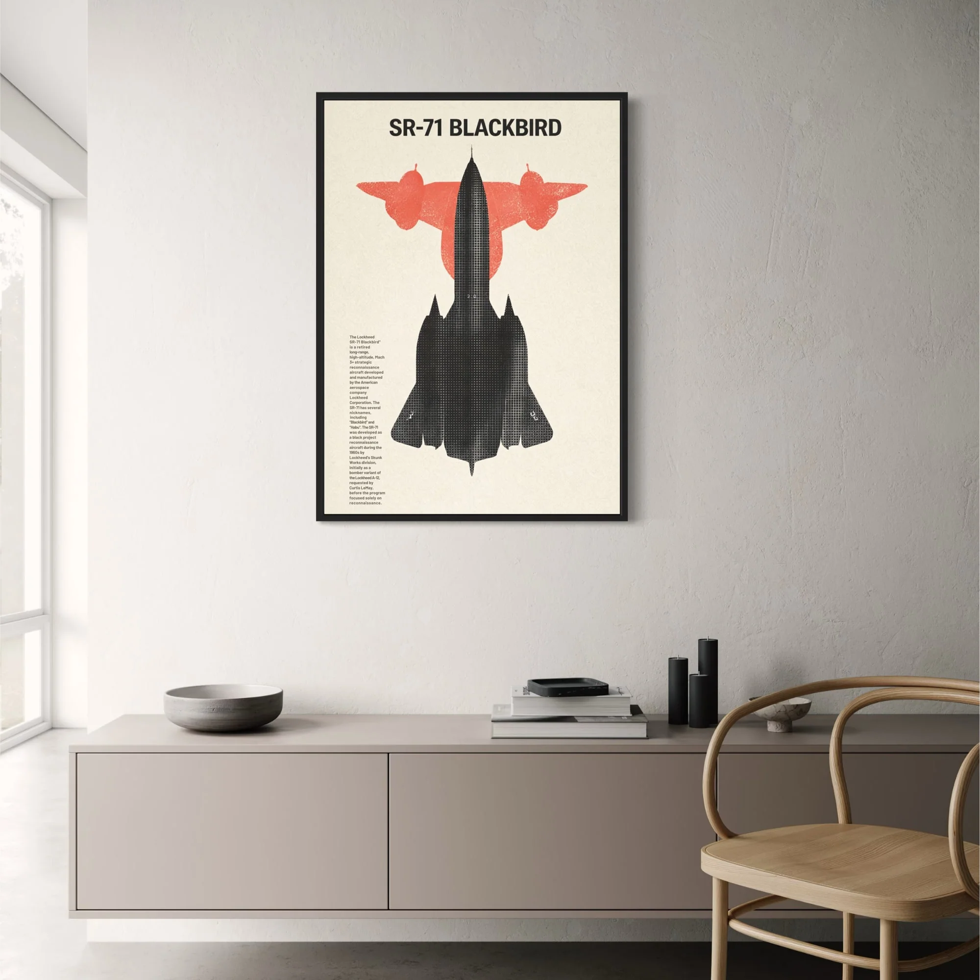 Lockheed SR-71 Blackbird | Retro Aviation Art - Image 2