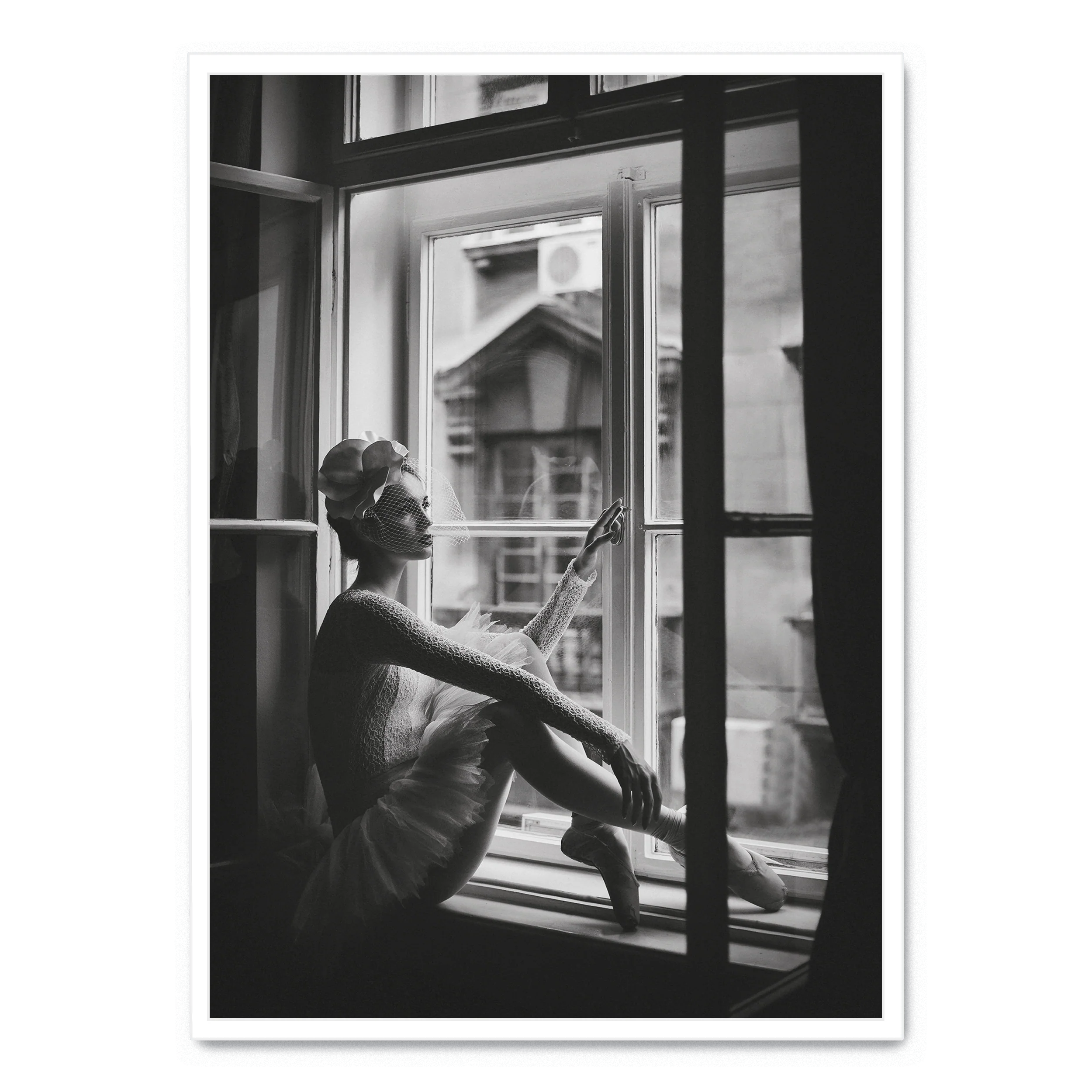 Ballet Dancer | Elegant Window Scene - Image 2