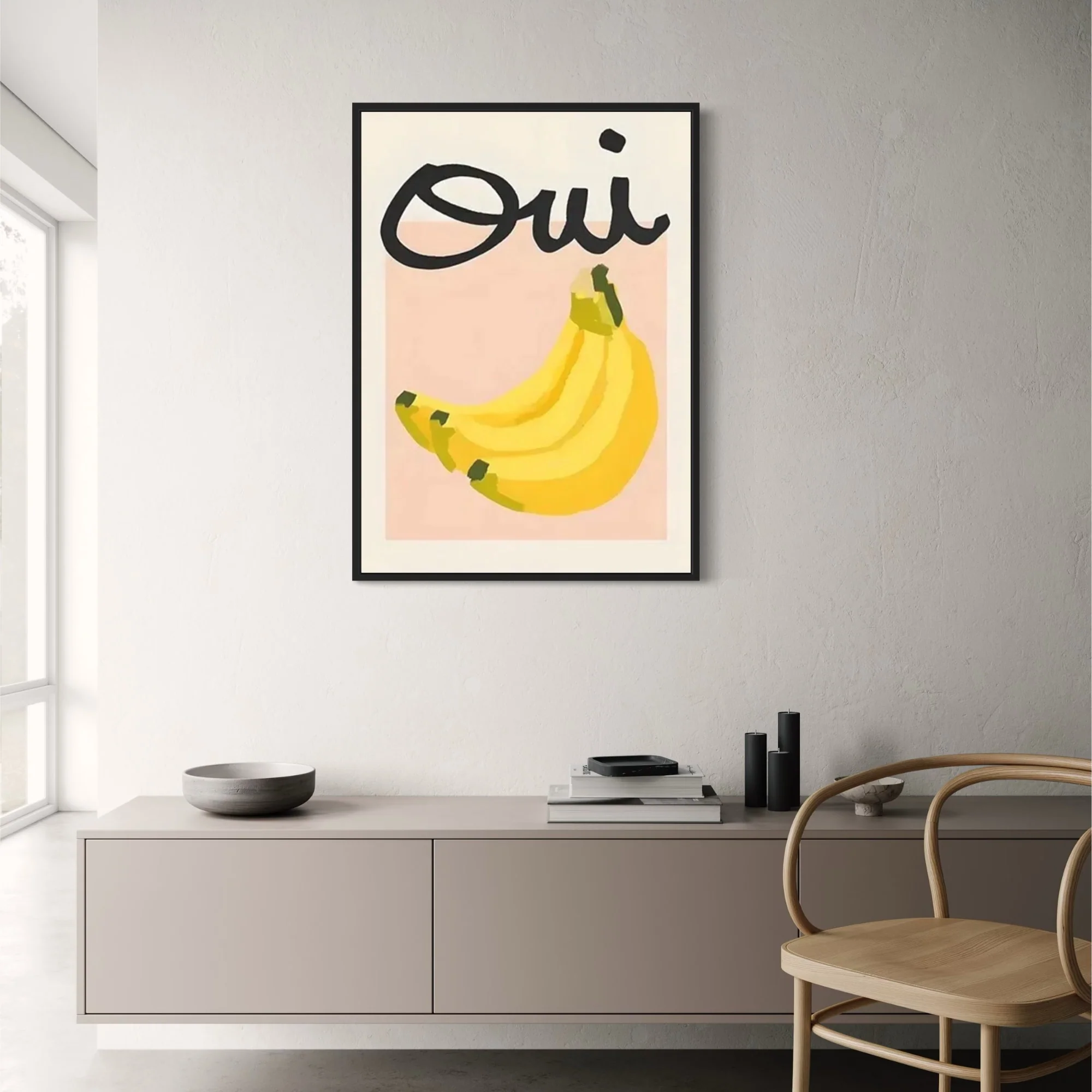 Tropical Delight | Oui to Bananas | Vibrant Fruit Art - Image 2