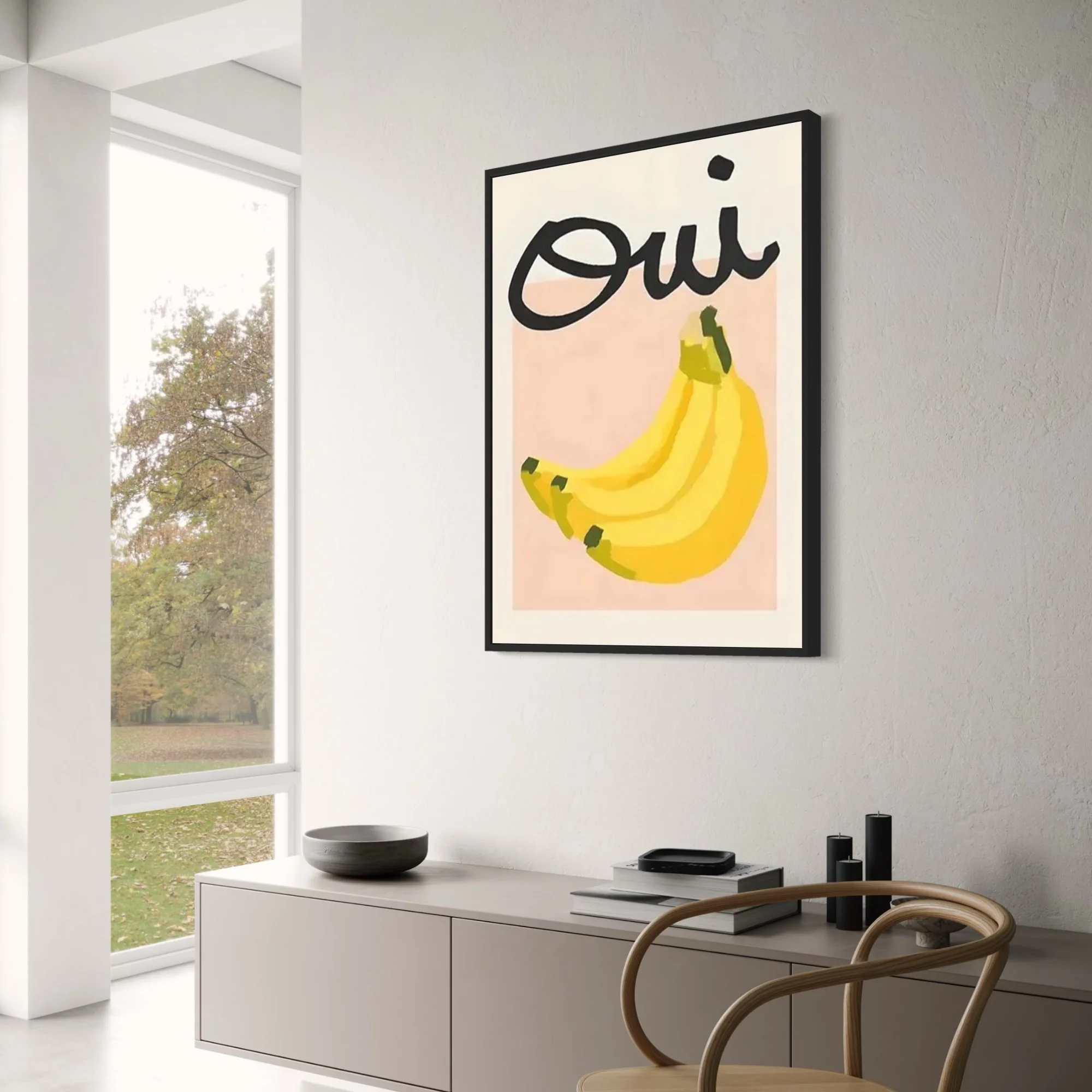 Tropical Delight | Oui to Bananas | Vibrant Fruit Art - Image 3