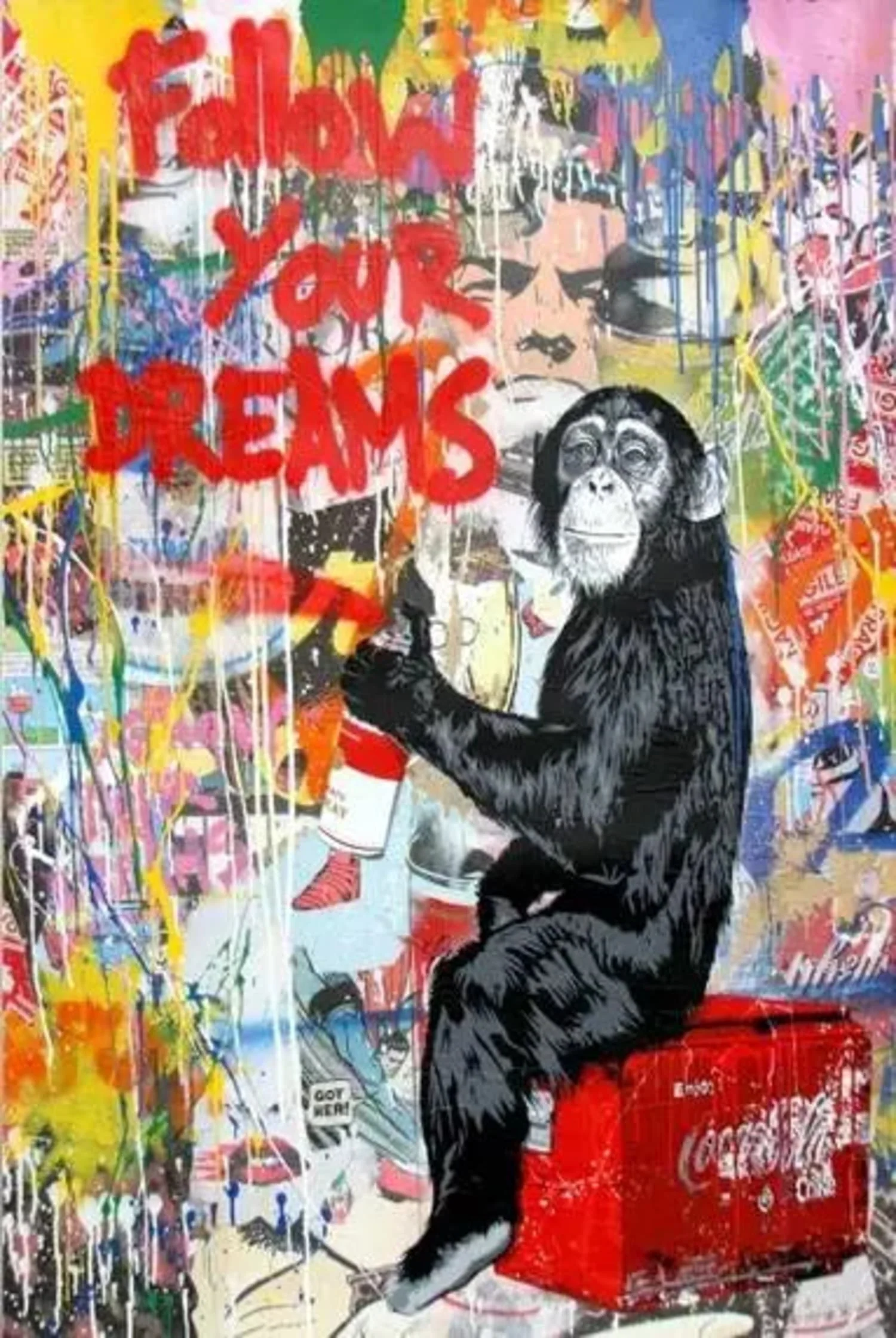 Follow Your Dream | Banksy Graffiti Art - Image 4