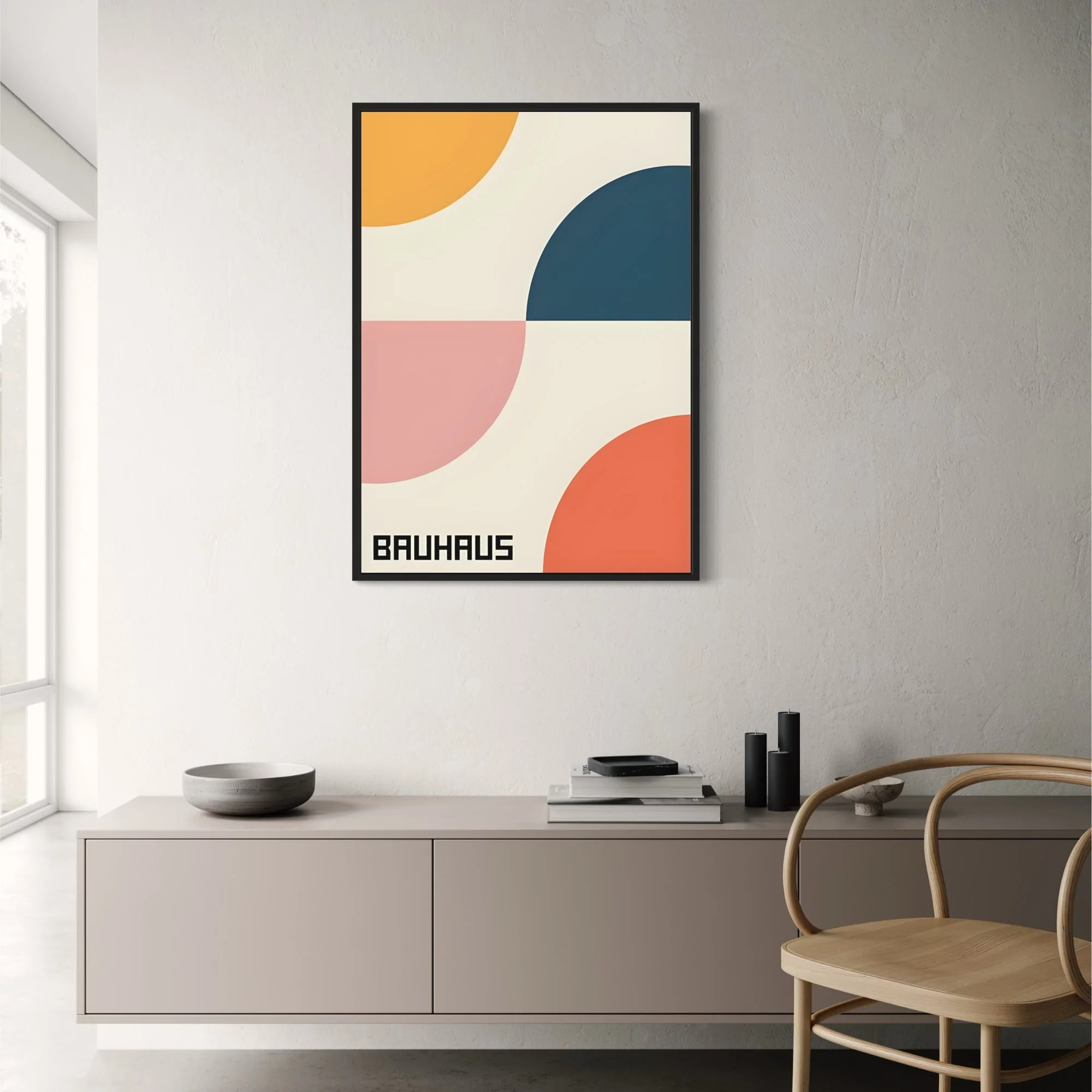 Bauhaus Spectrum | Retro Pulse | Vibrant Modern Art - Image 2